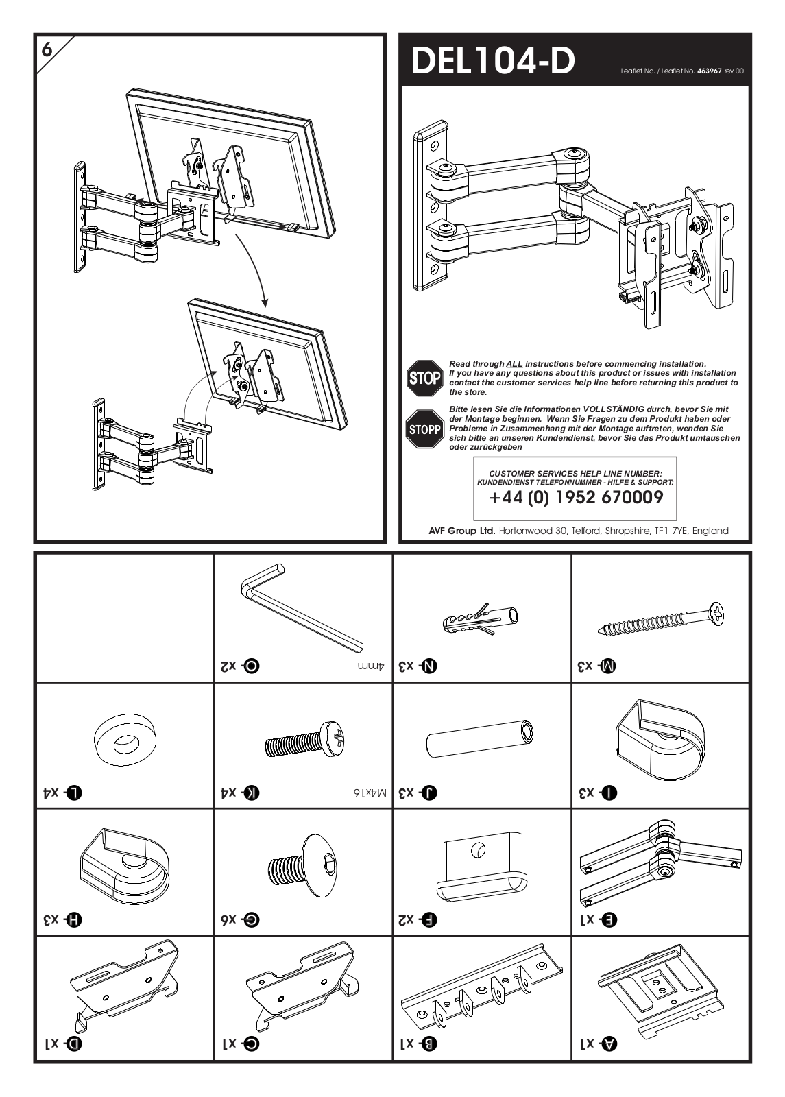 AVF Group DEL104B-D User Manual