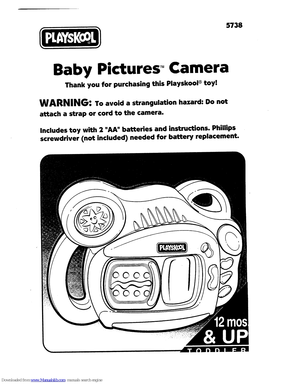 Playskool Baby Pictures Camera 5738 Instruction Manual