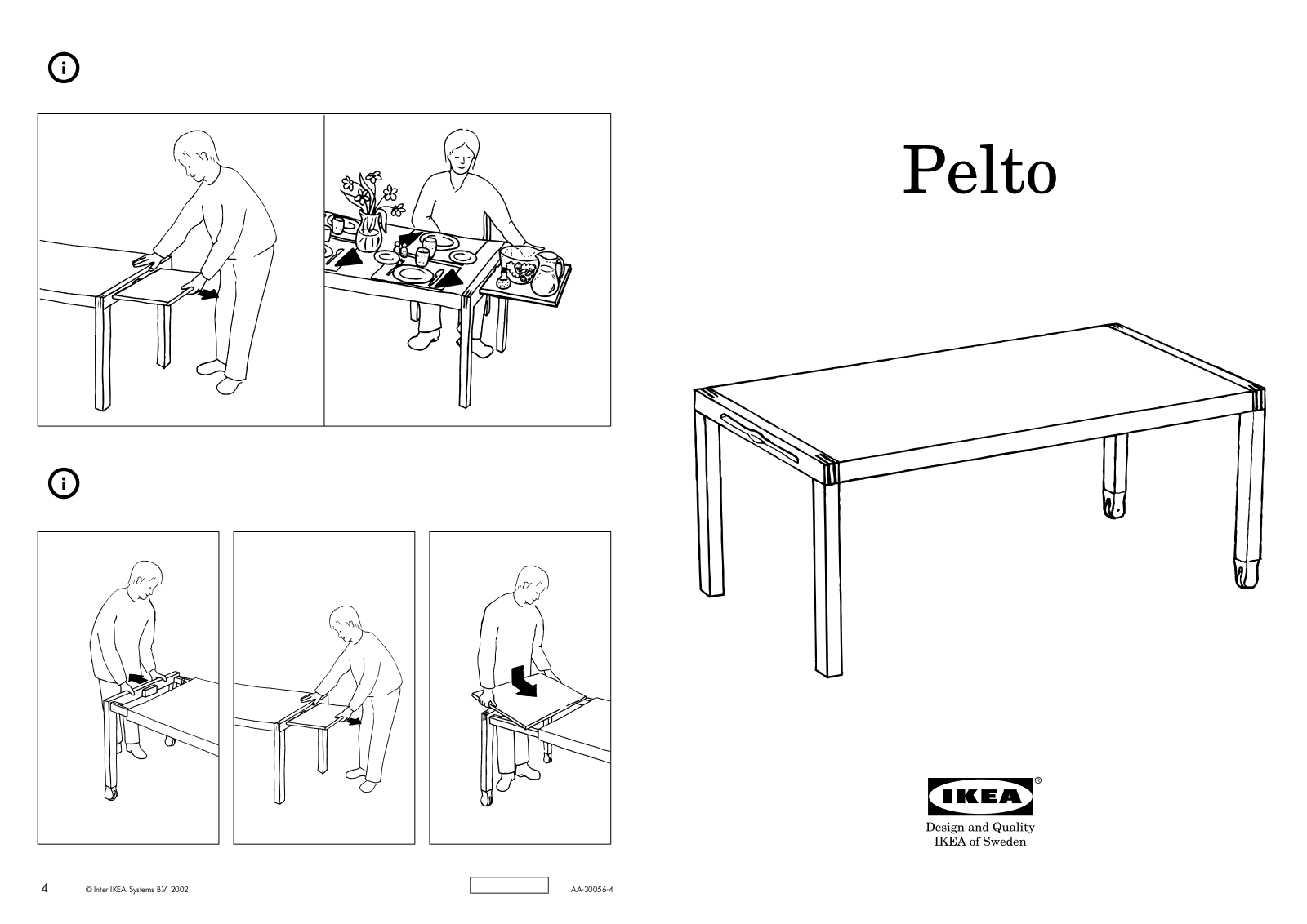 IKEA PELTO User Manual