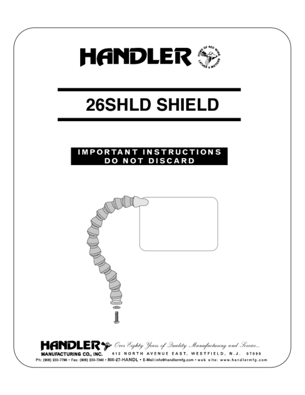 HANDLER 26SHLD User manual - ManualMachine.com