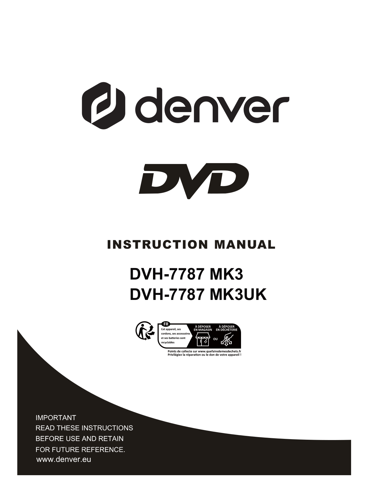 DENVER DVH-7787MK3 User guide - ManualMachine.com