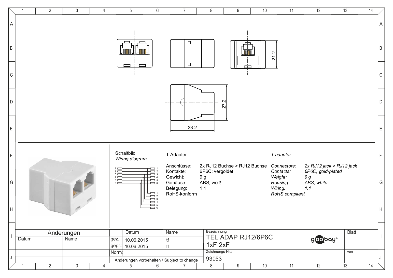GOOBAY 93053 Datasheet - ManualMachine.com
