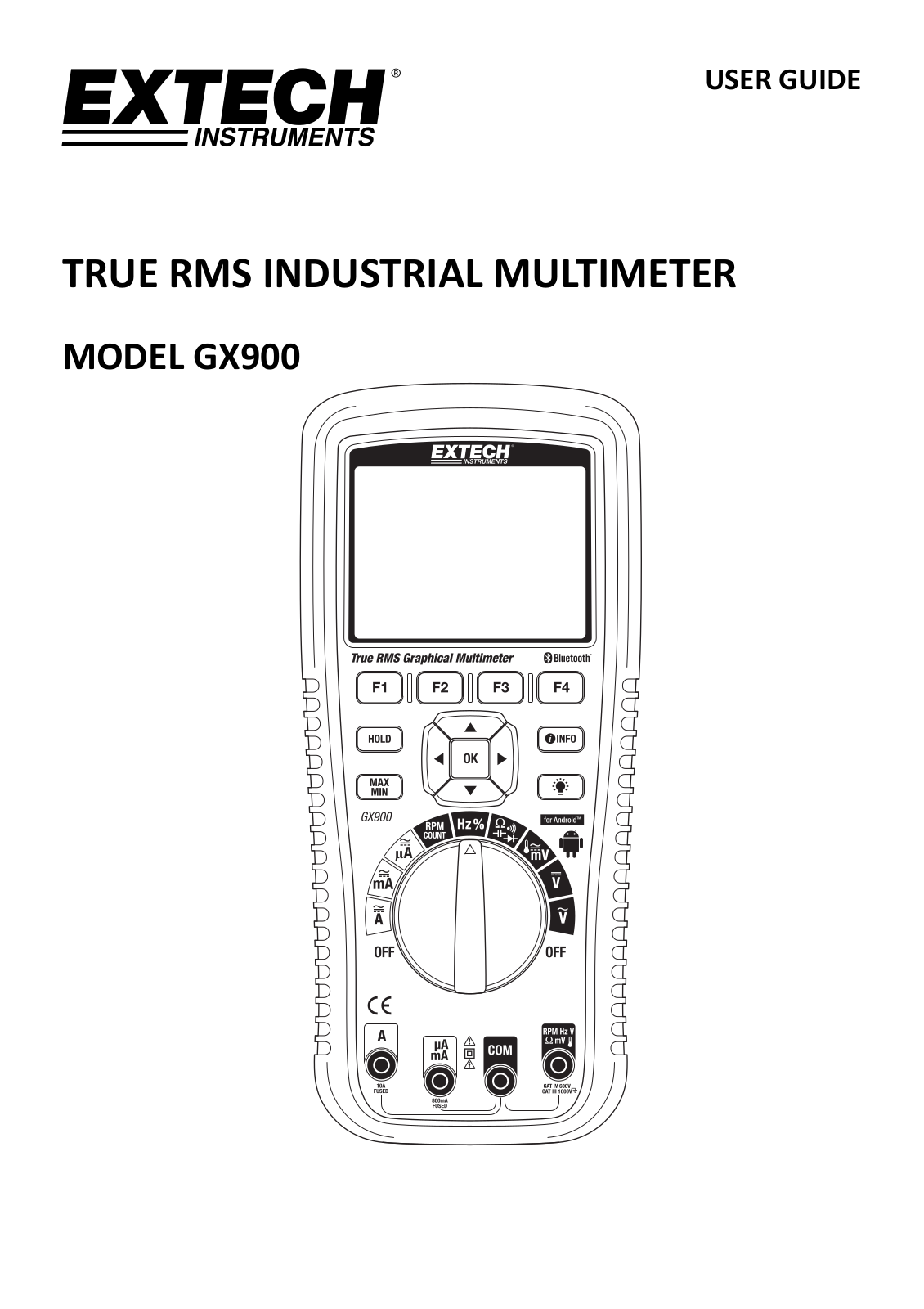 Extech GX900 Operating Manual