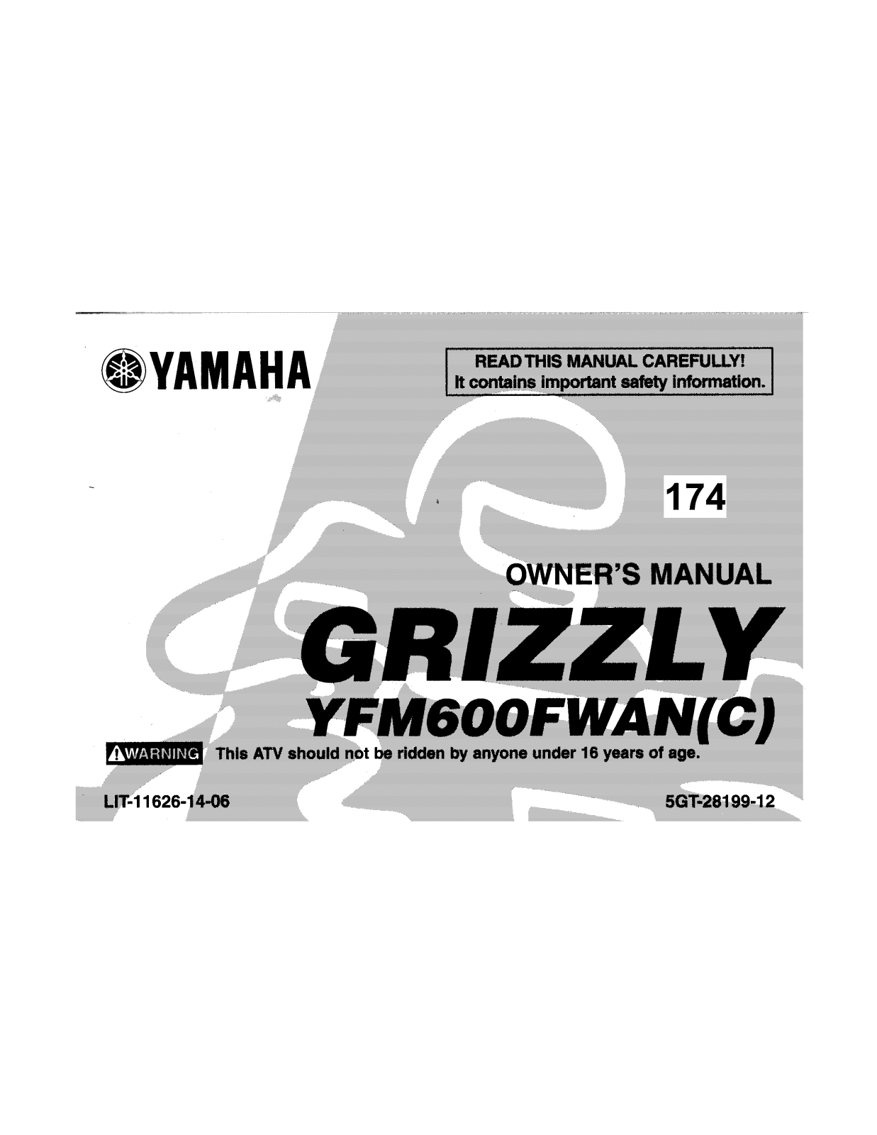 Yamaha GRIZZLY 600 User Manual