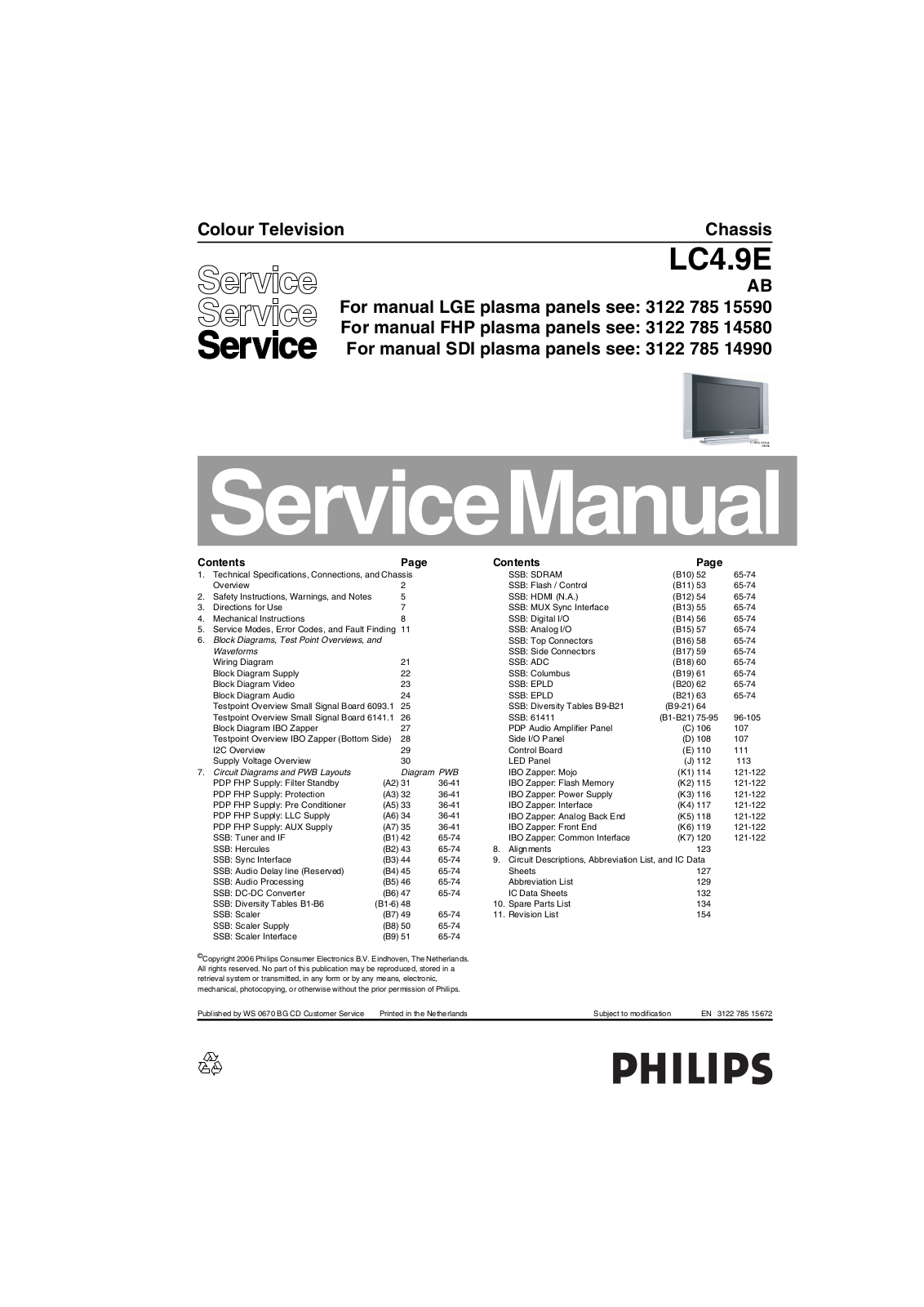 Philips LC4.9E-AB...7520D_and_others Service Manual