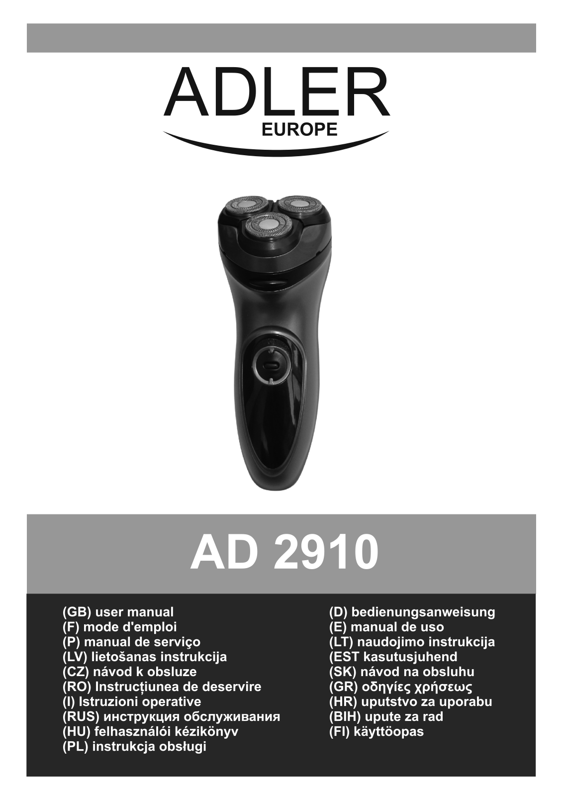 Adler AD 2910 User Manual