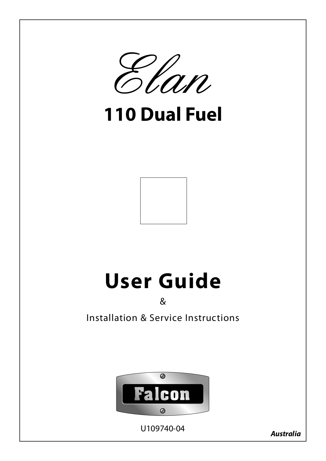 Falcon ELAS110DFBL, ELAS110DFCR User Manual