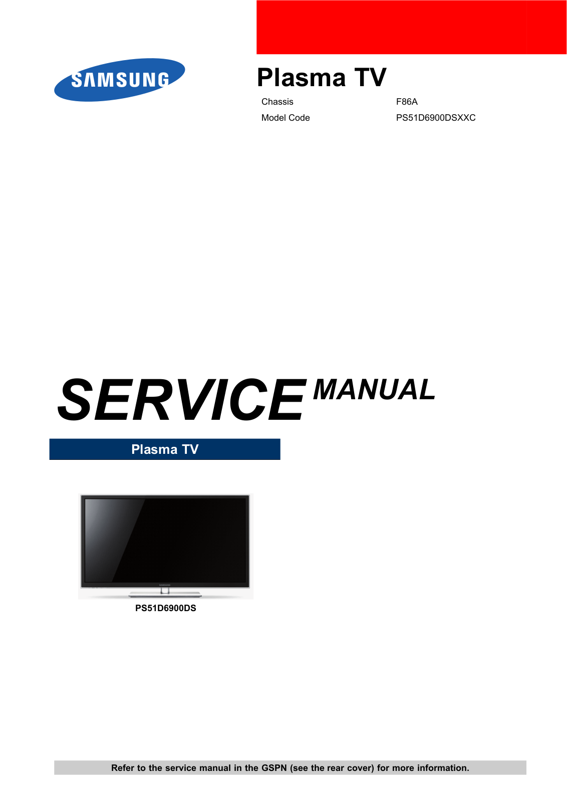 Samsung PS51D6900DSXXC Schematic