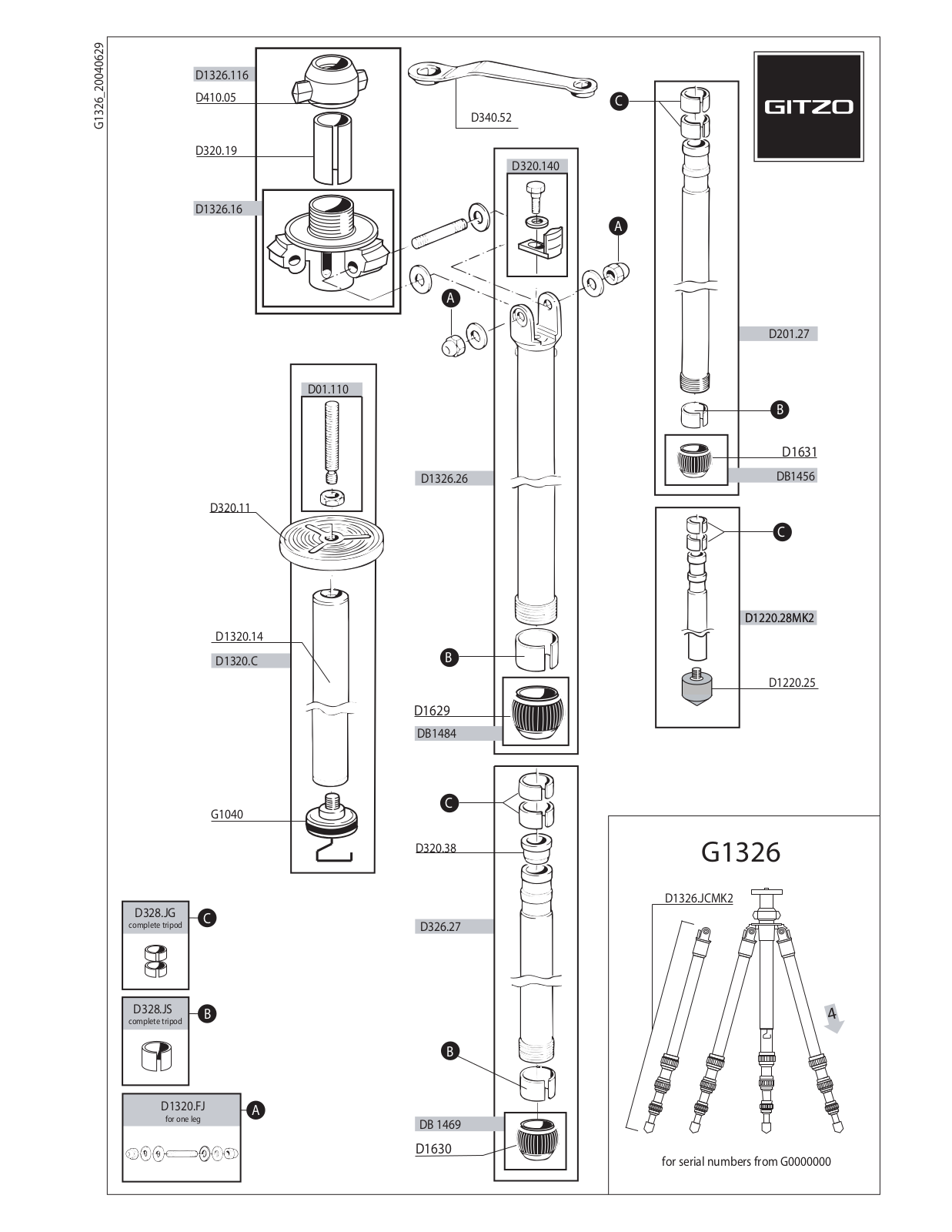 Gitzo G1326 User Manual