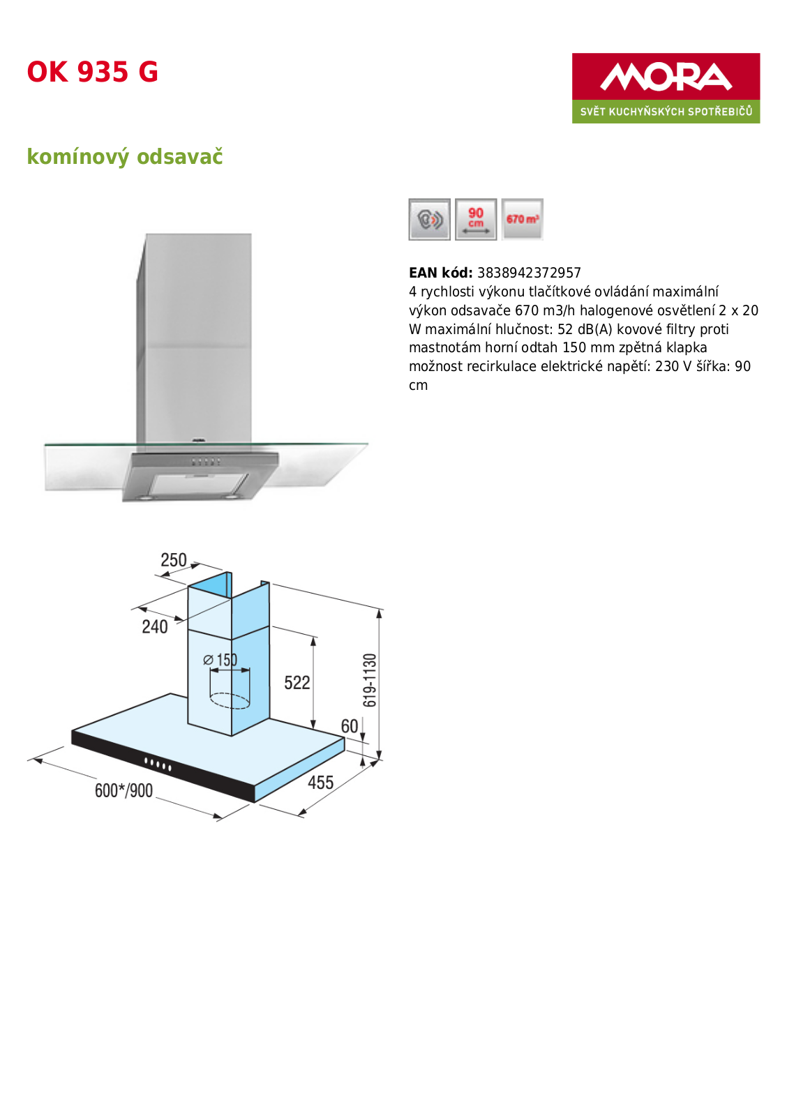 Mora OK 935 G User Manual