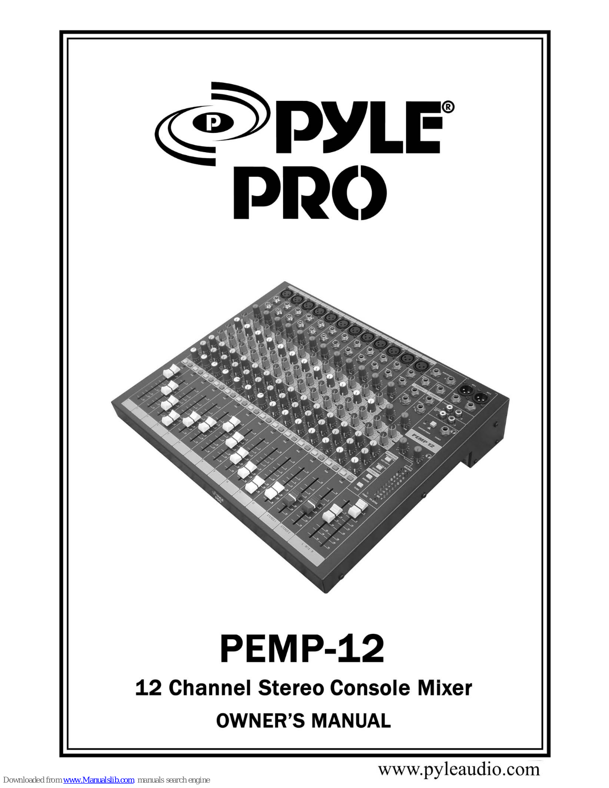 Pyle Pro PEMP-12 Owner's Manual