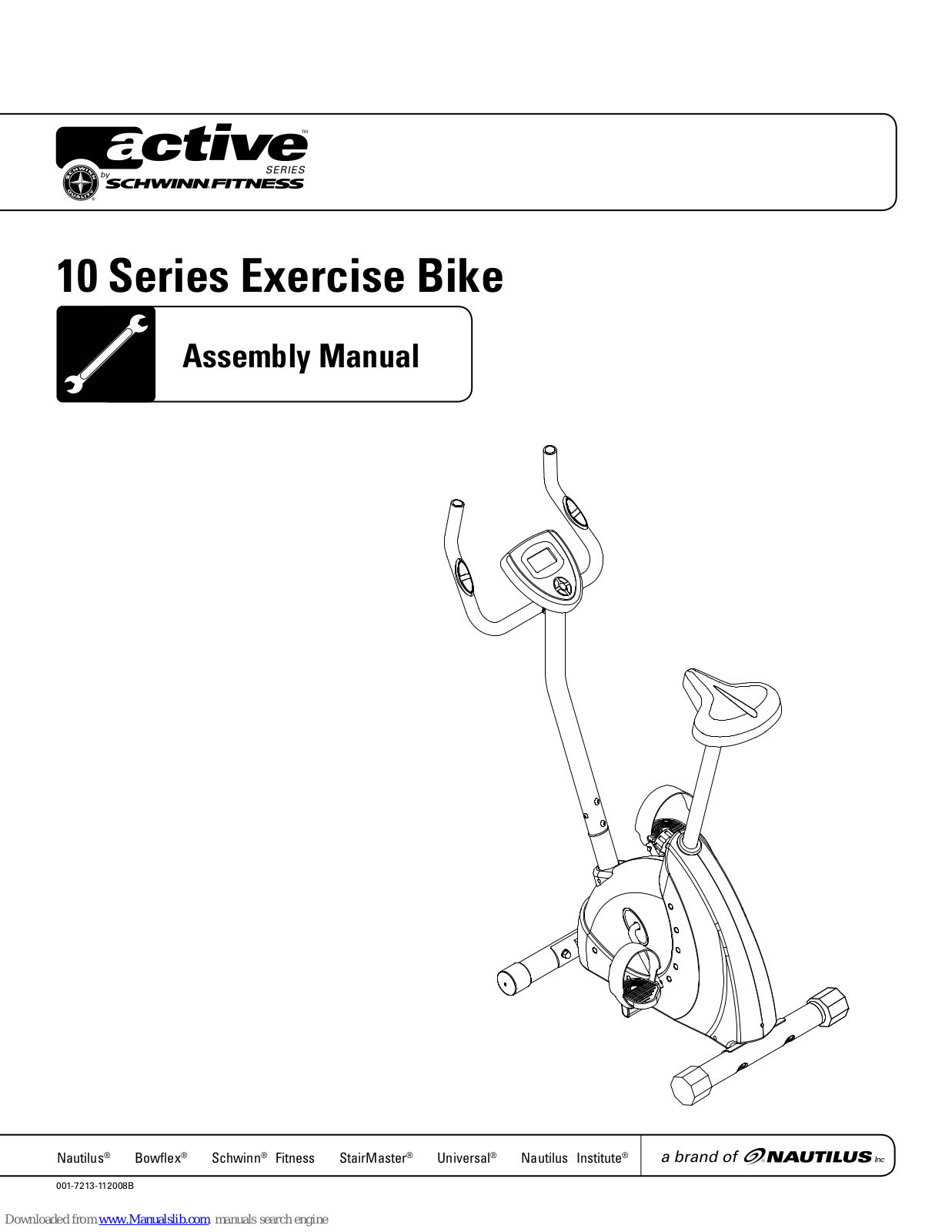 Schwinn 10 Series Bike,10 Assembly Manual