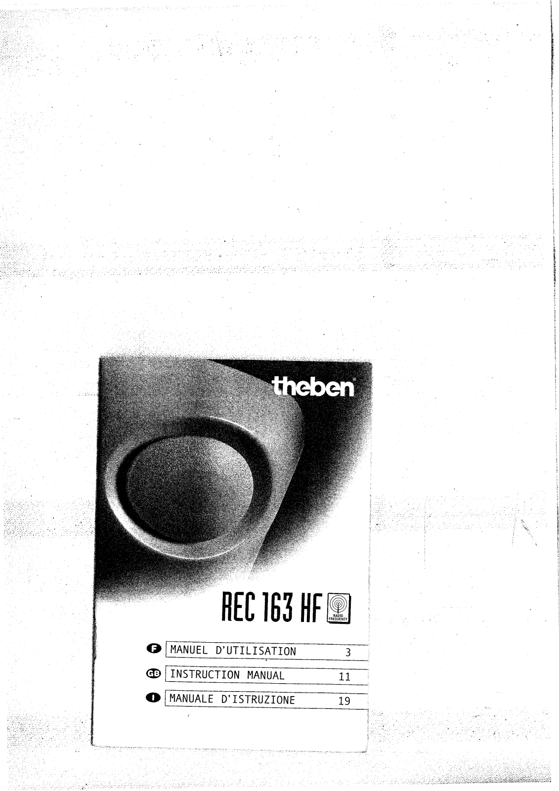 Theben REC 163 HF Instructions Manual