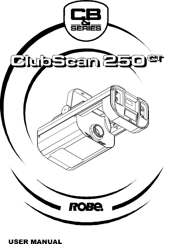 Robe Clubscan 250 CT User Manual