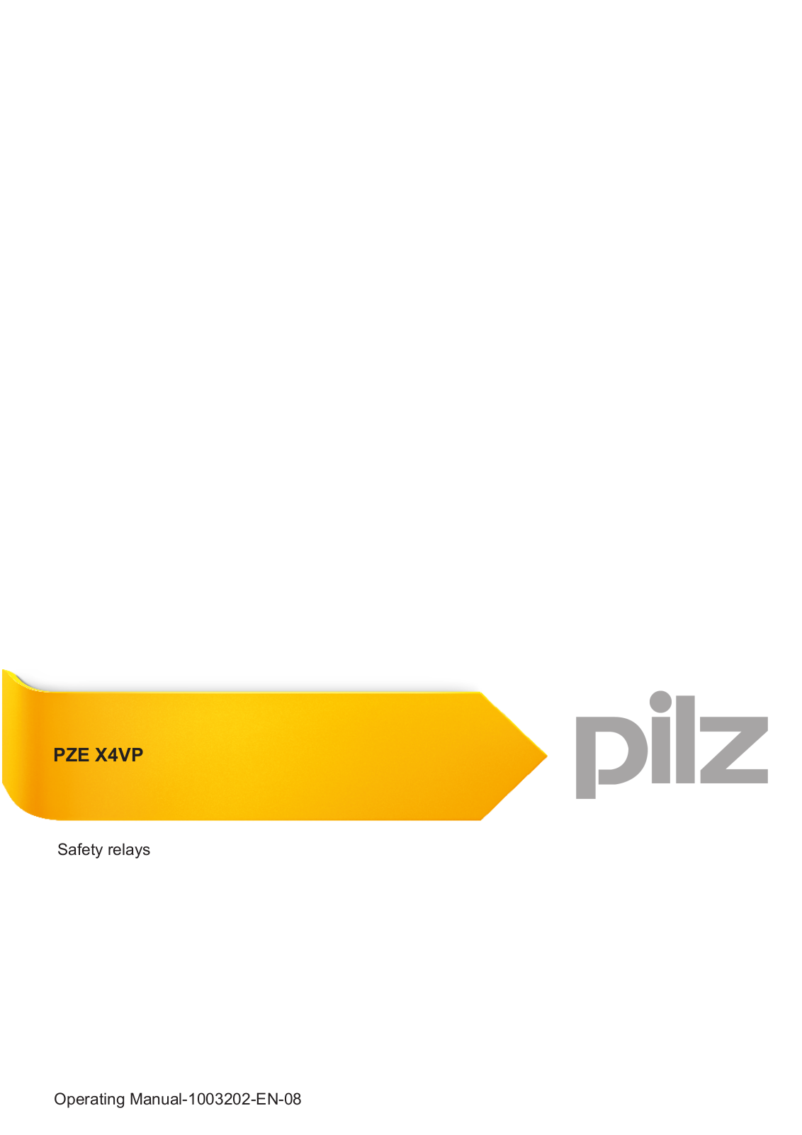 Pilz PZE X4VP User Manual