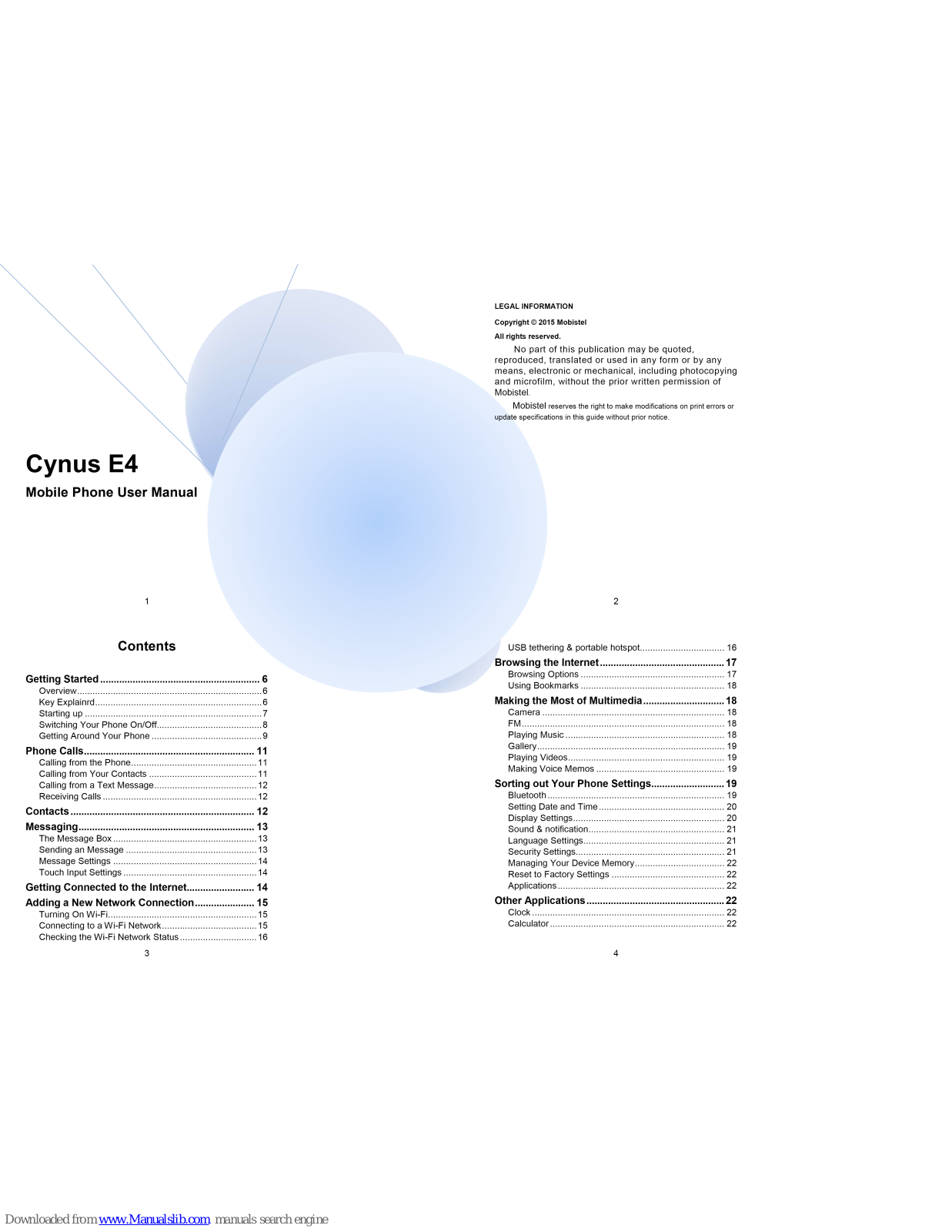 Cynus E4 User Manual - ManualMachine.com