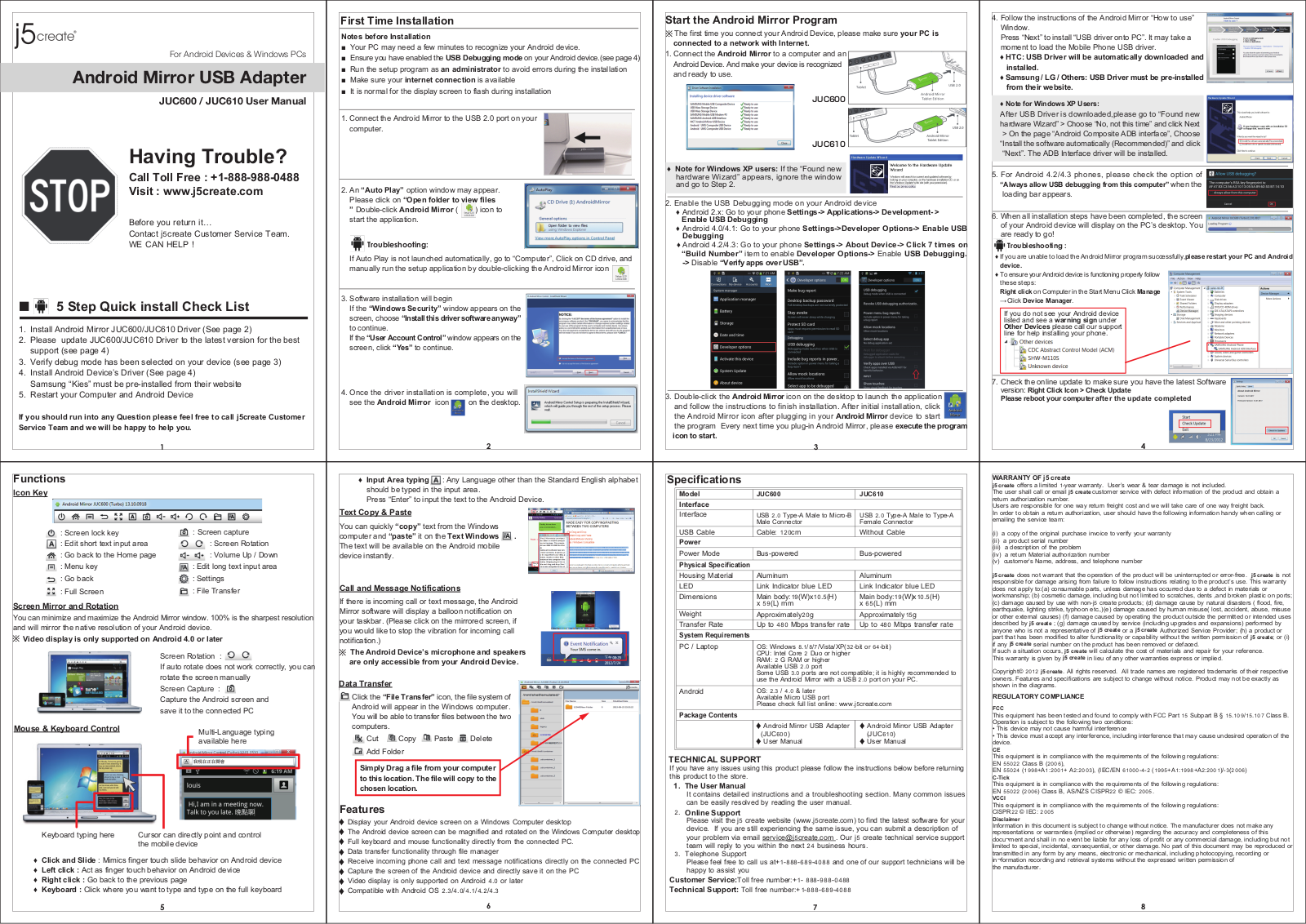 j5 create JUC600 User Manual