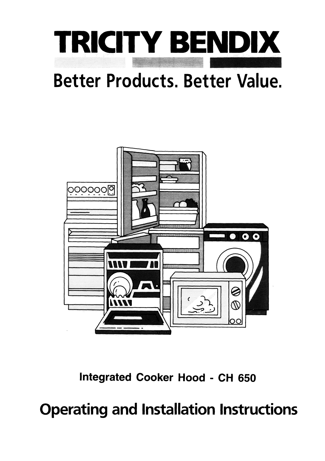 tricity bendix CH650W, CH650B User Manual