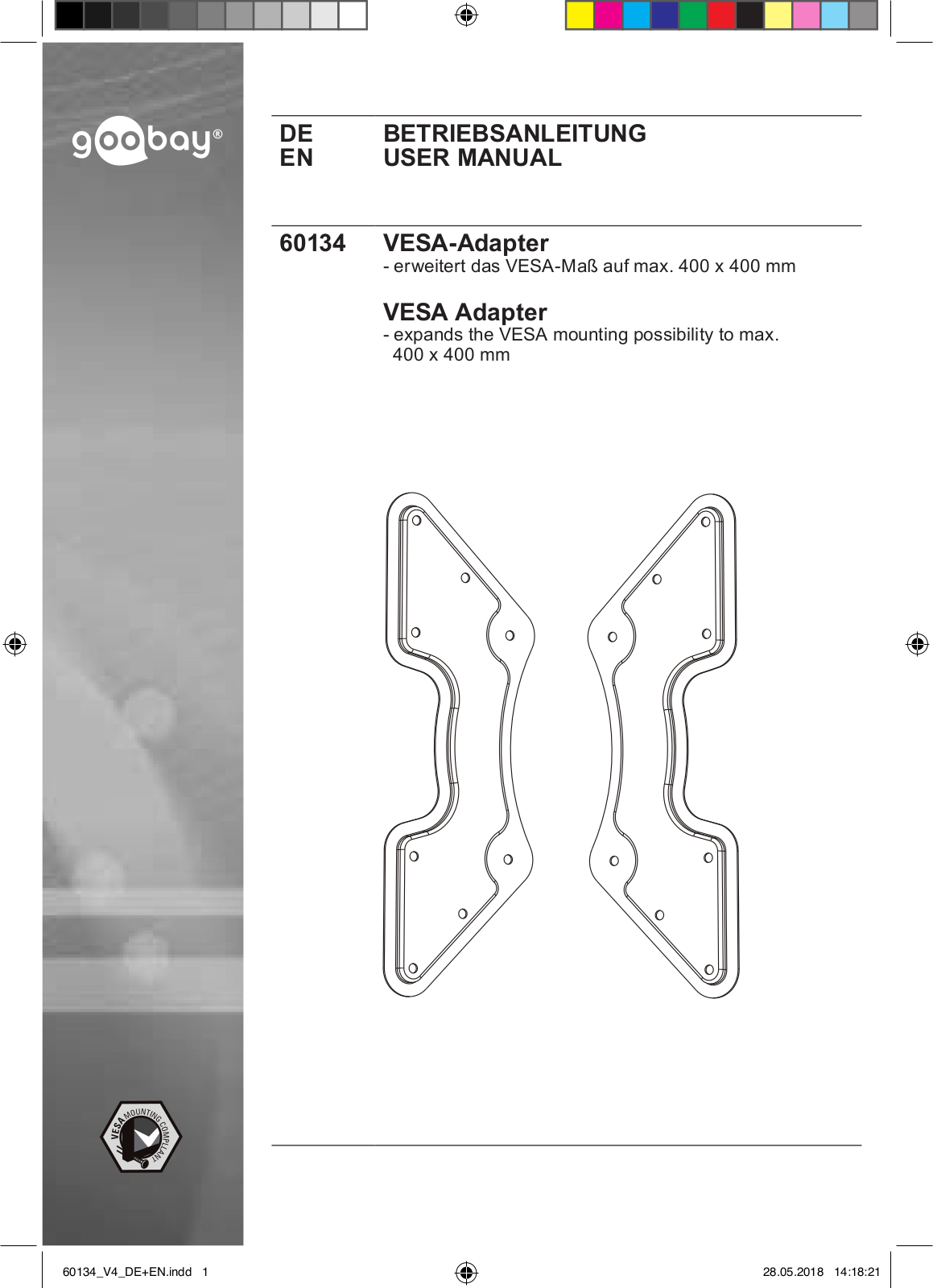 GOOBAY 60134 Datasheet - ManualMachine.com