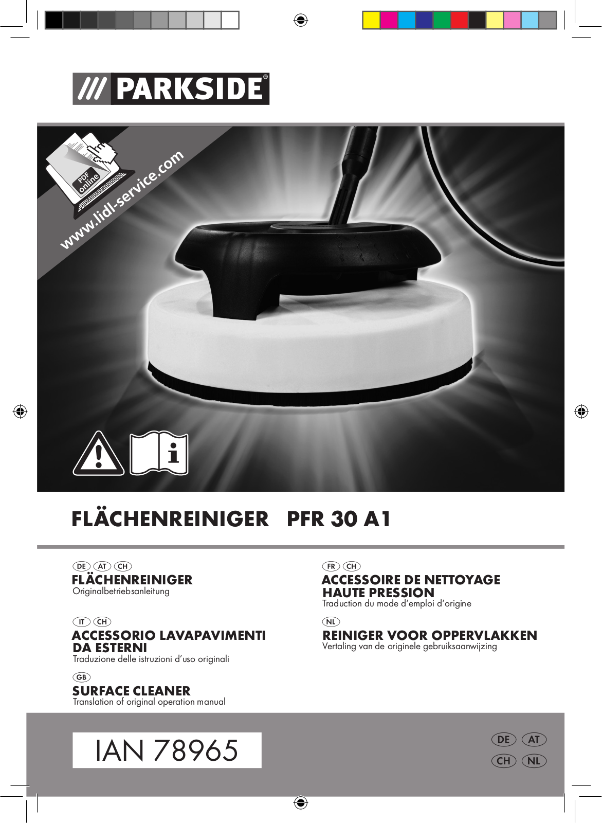 Parkside PFR 30 A1 User Manual