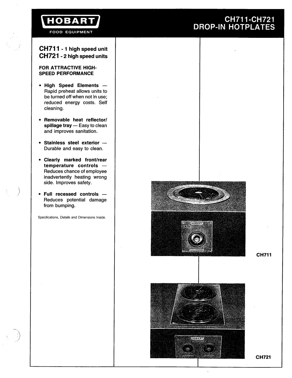 Hobart CH711 User Manual