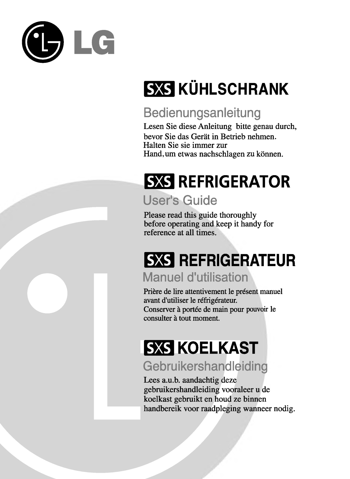 LG GC-A207CLBA, GC-A207CTBA User Manual