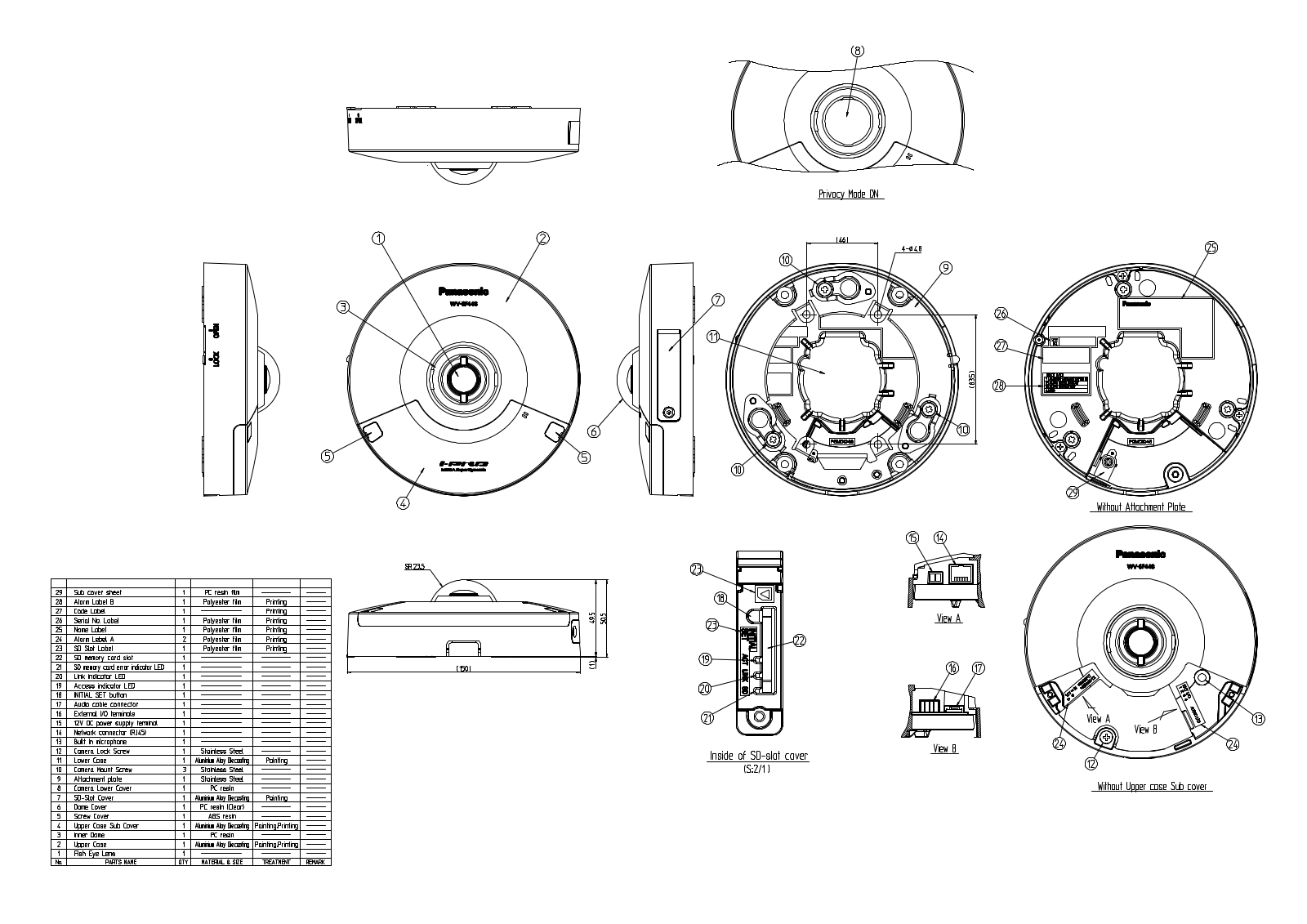Panasonic WV-SF448 User Manual