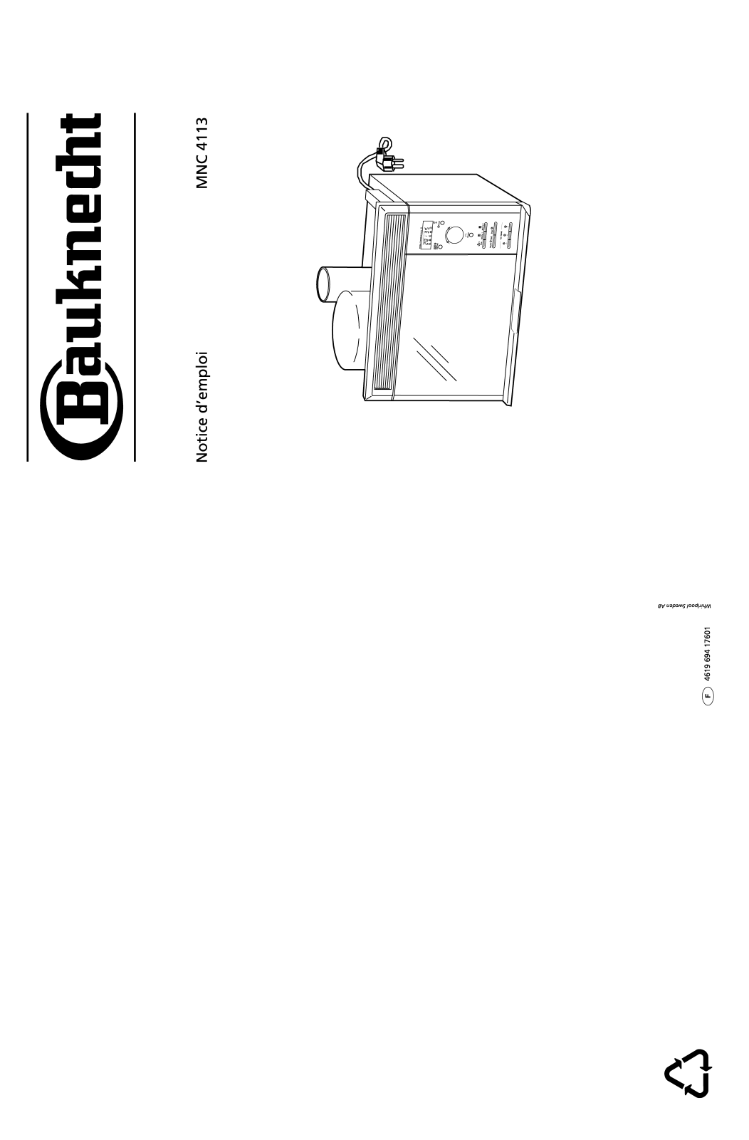 Whirlpool MNC 4113 User Manual