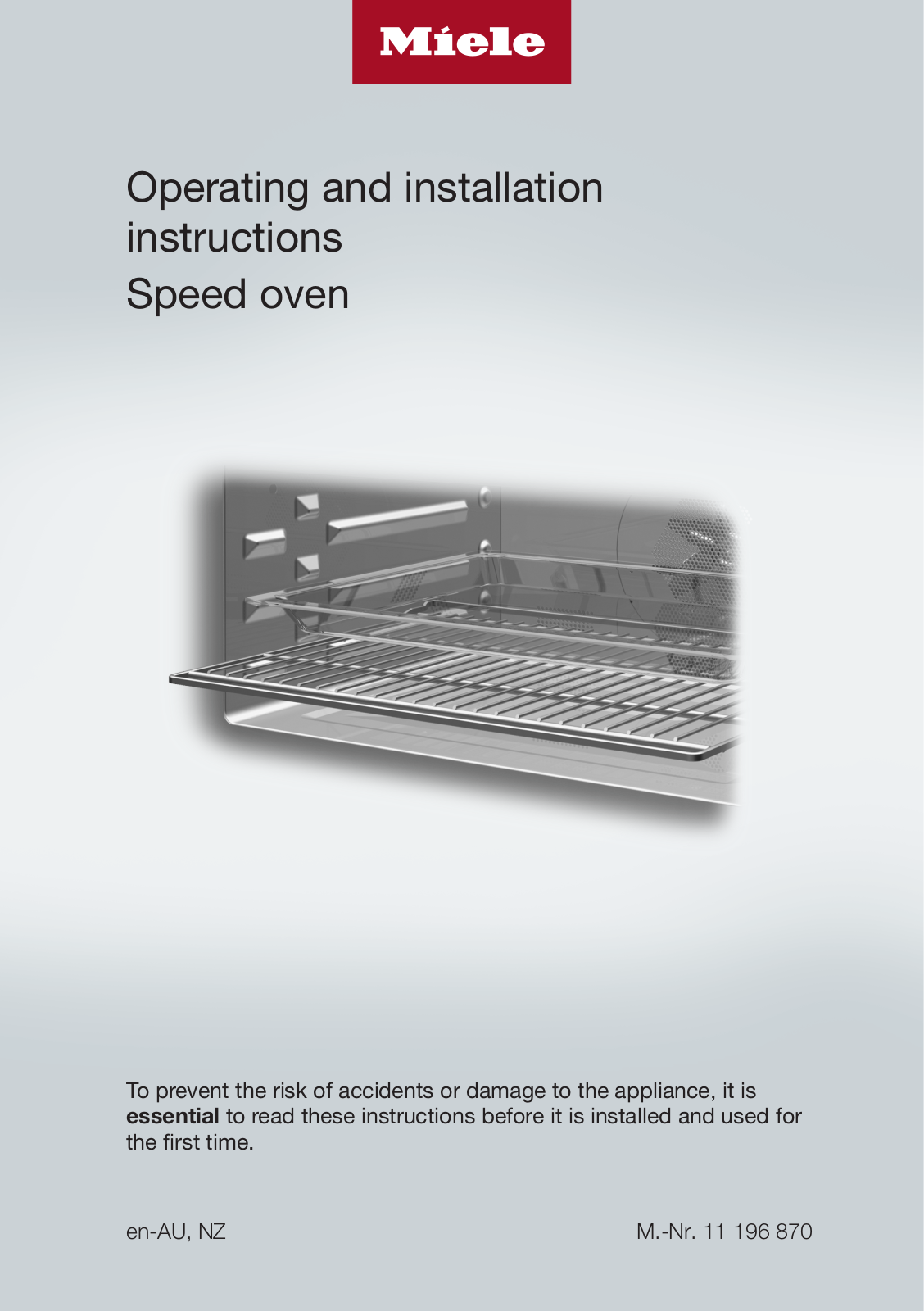 Miele H 7840 BMX Operating instructions