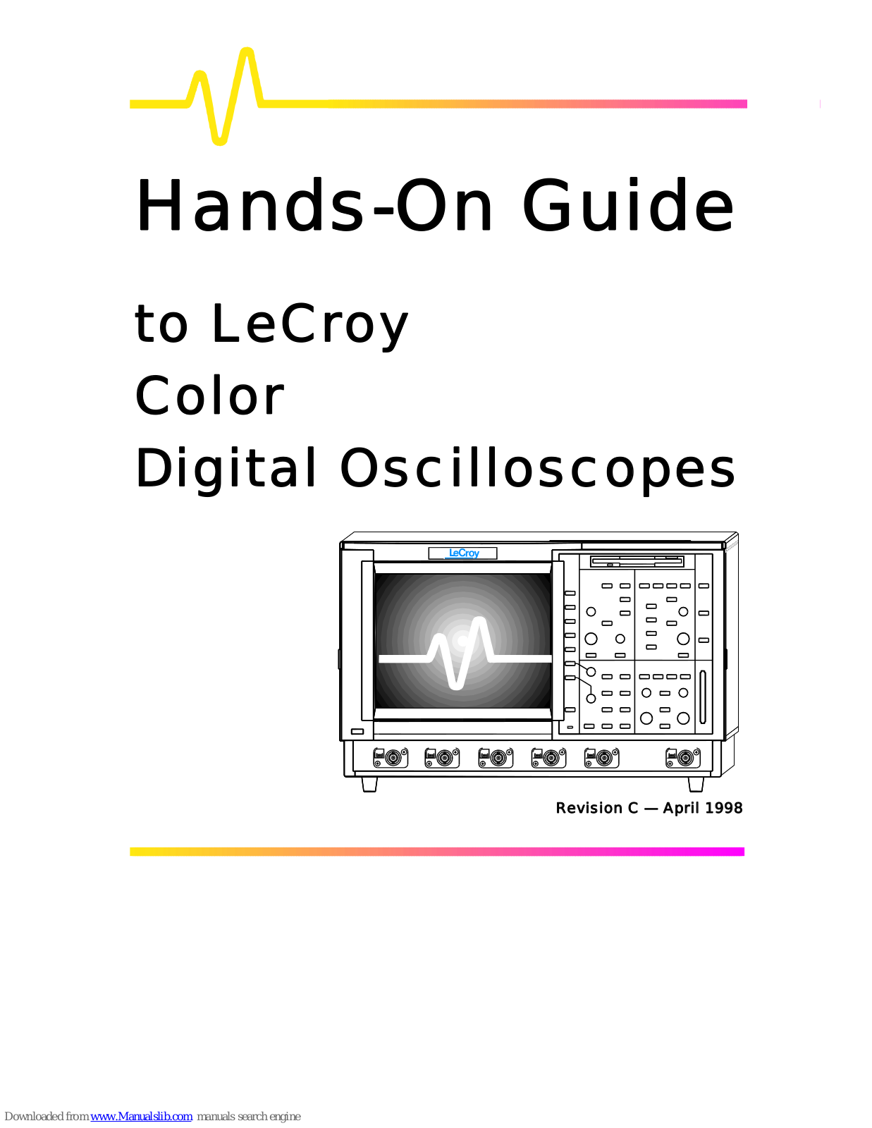 LeCroy Color Digital Oscilloscopes User Manual