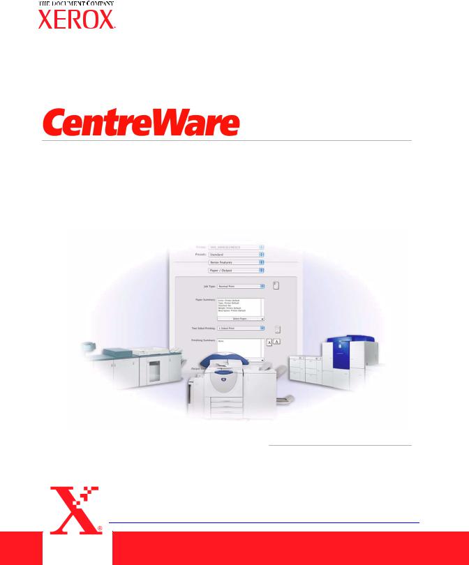 Xerox centreware Macintosh Manual