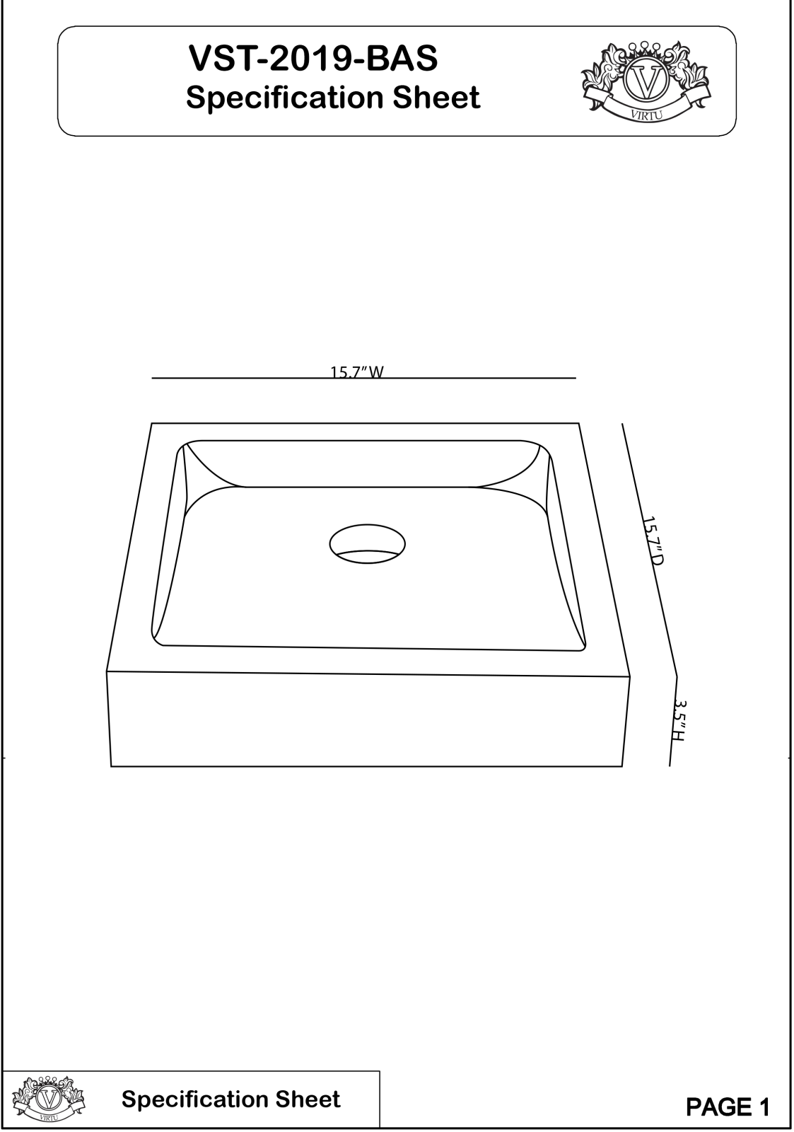Virtu USA VTU1428 Specifications - ManualMachine.com