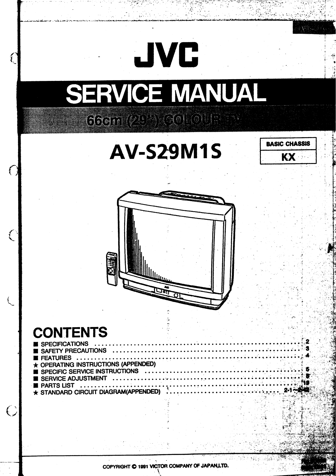 JVC AV-S29M1S Service Manual