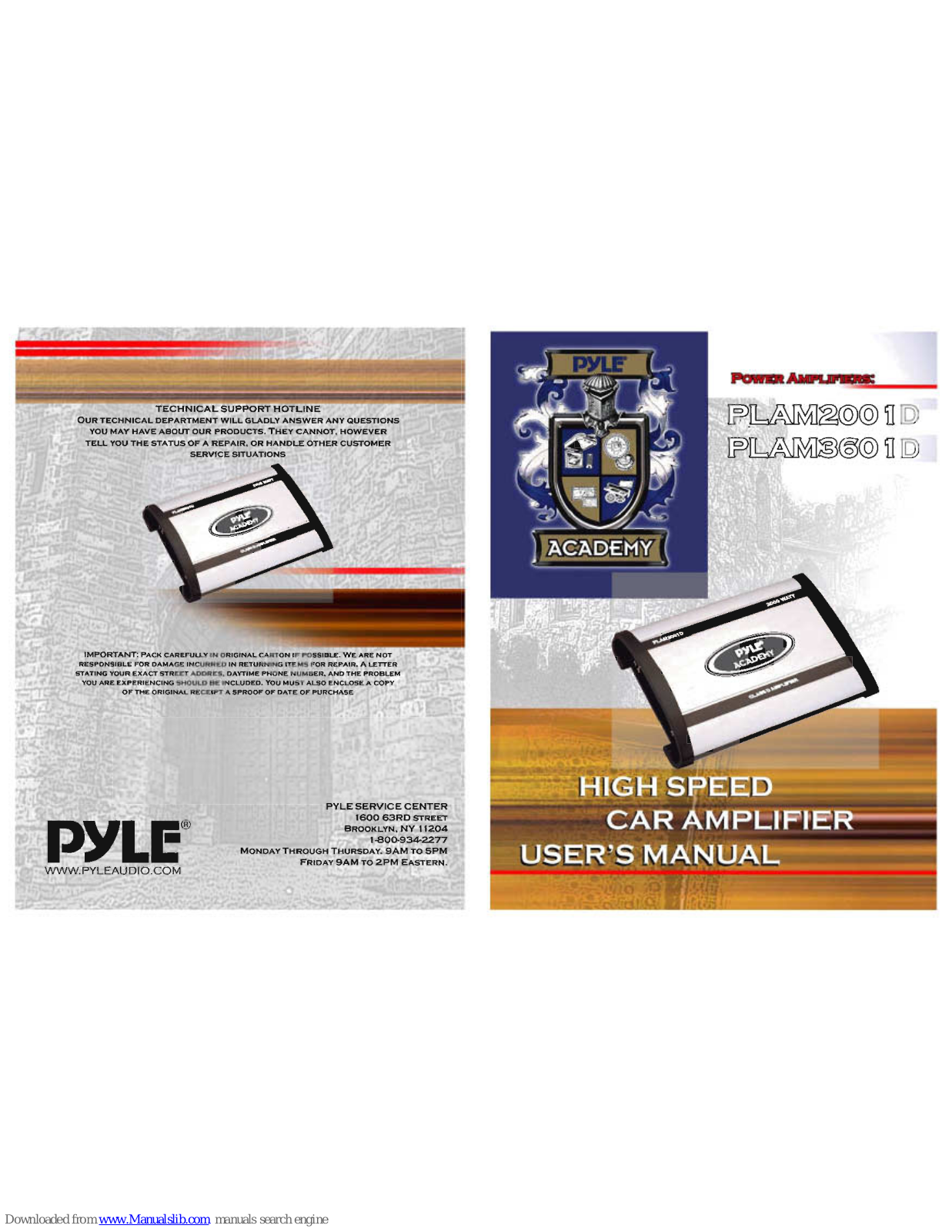 Pyle PLAM3601D User Manual - ManualMachine.com