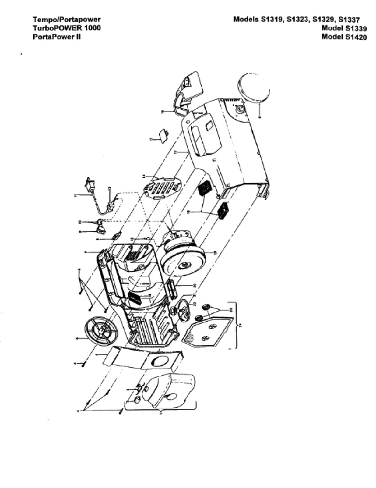 Hoover S1337, S1420, S1339, S1329, S1319 Owner's Manual