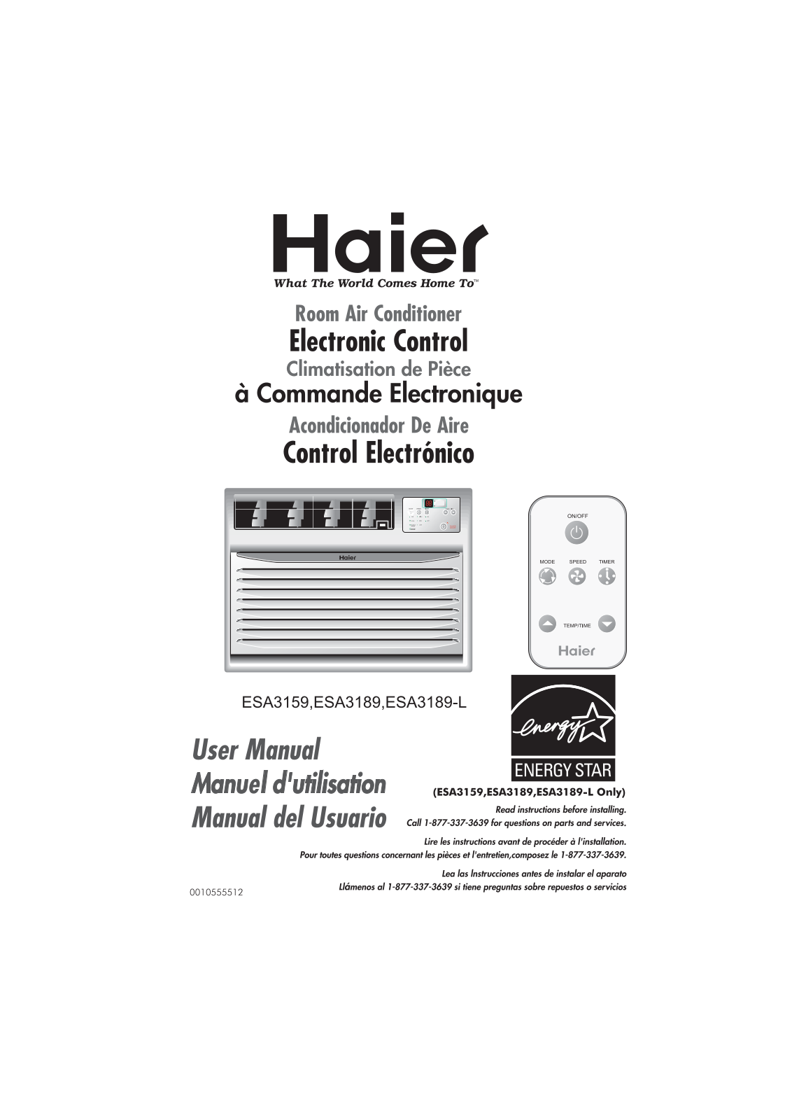 Haier Esa3159, Esa3189 Owner's Manual