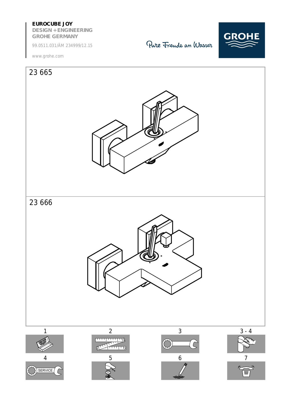 Grohe 23665000 operation manual