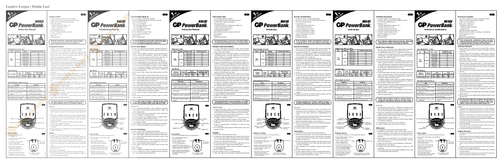 GP H650C Instruction Manua