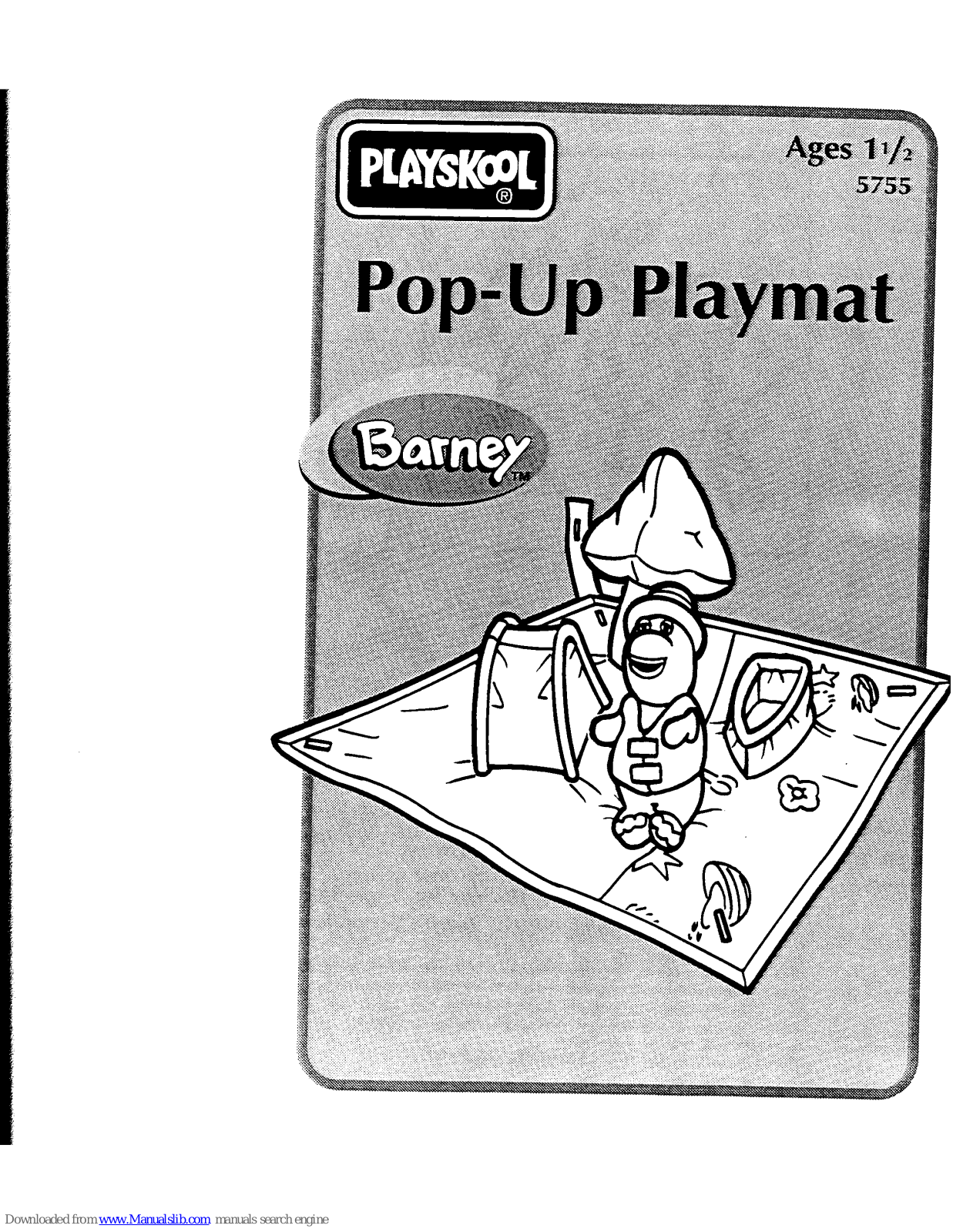 Playskool Barney Pop-Up Playmat 5755 Instruction Manual