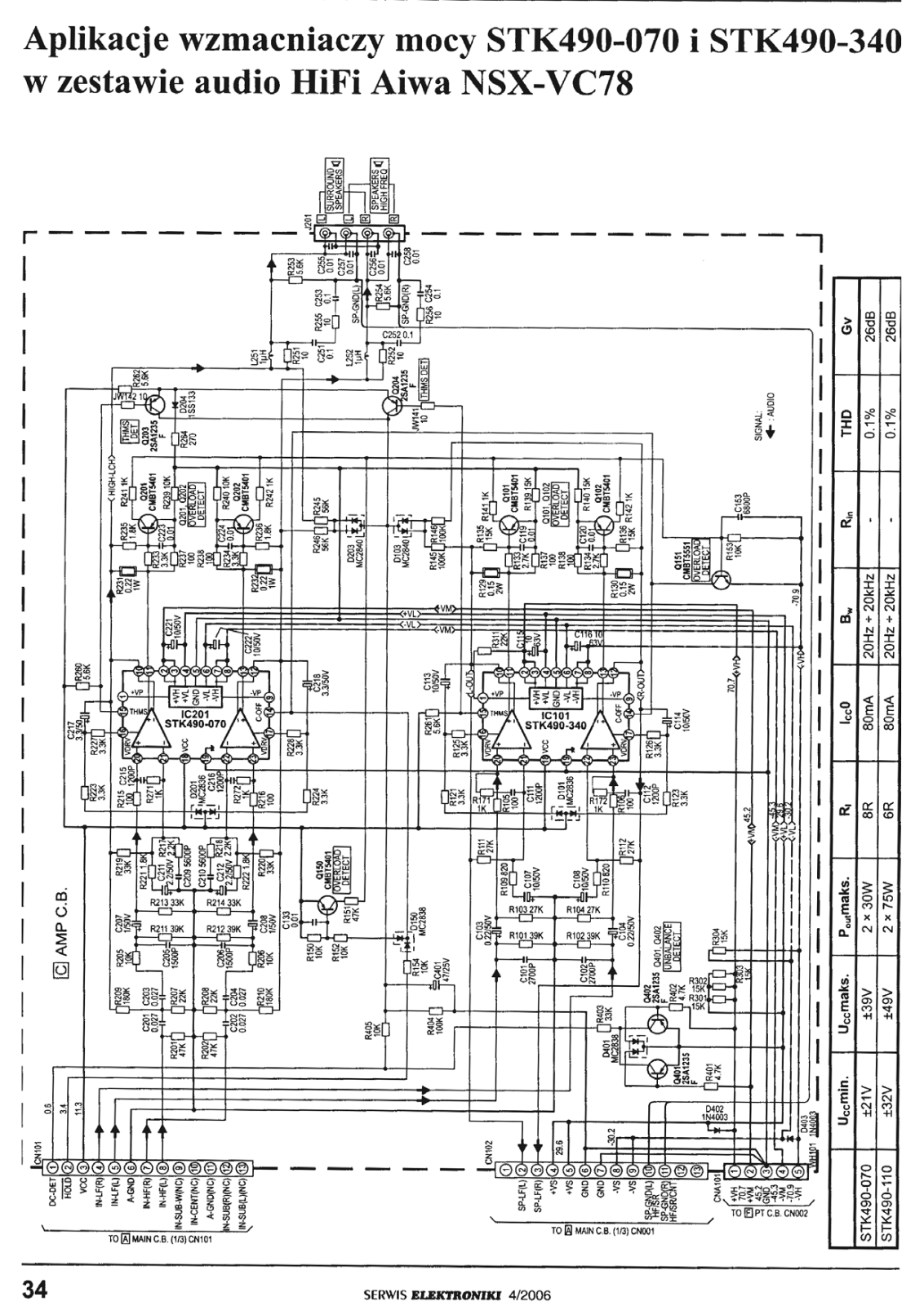 Sony STK 490 070, STK 490 340 Service Manual