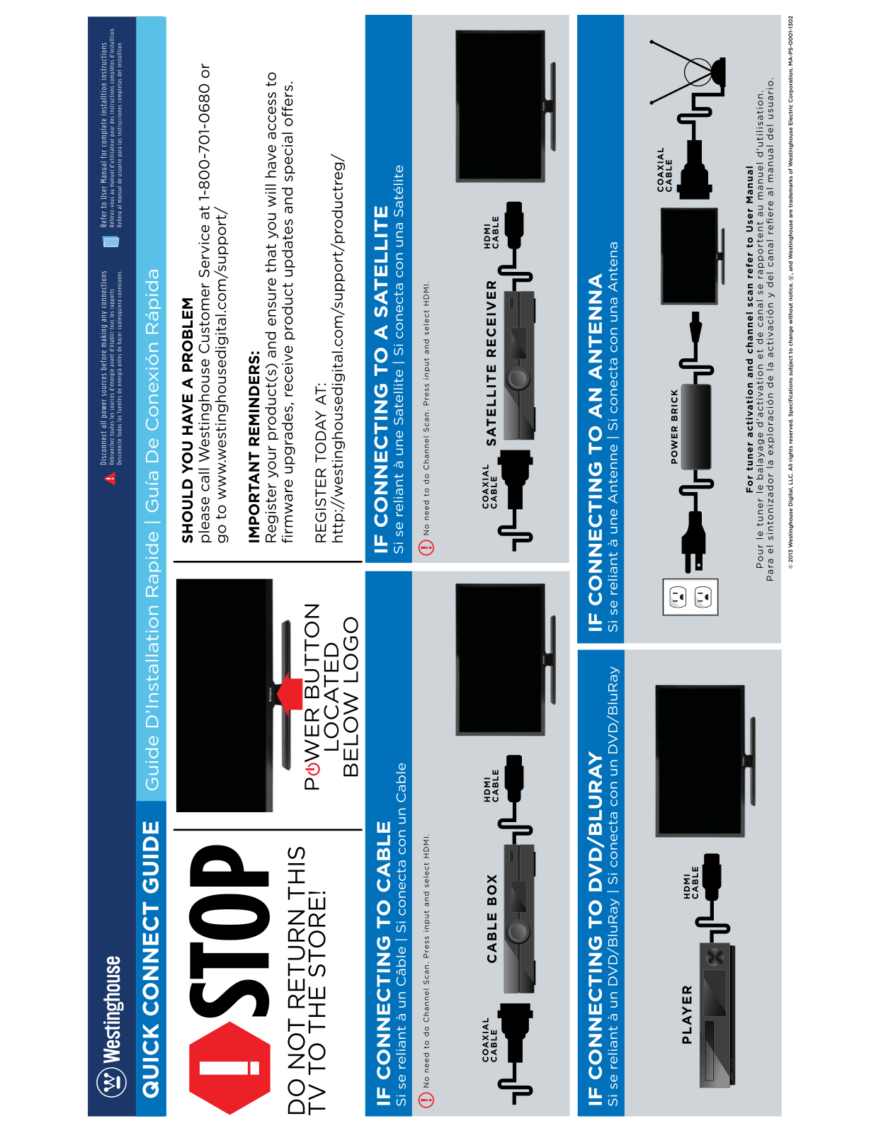 Westinghouse UX28H1Y1 Quick Connect