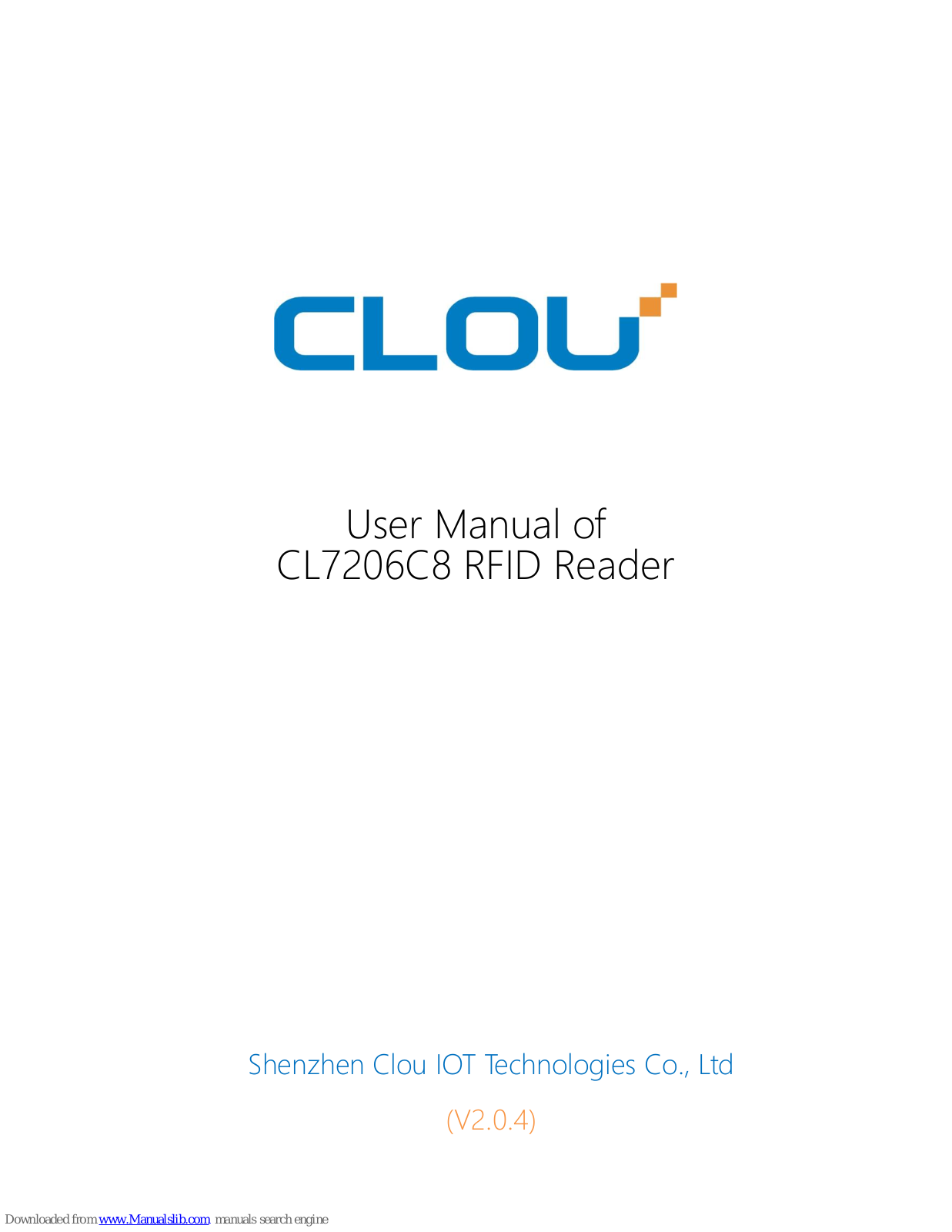Clou CL7206C8 User Manual - ManualMachine.com