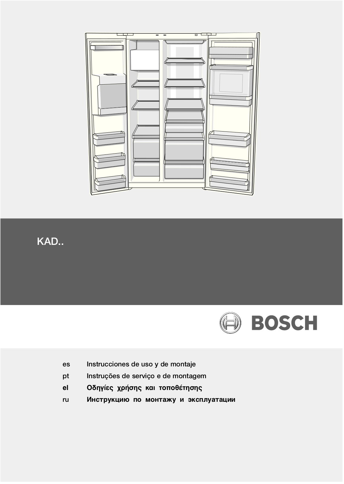 Bosch KGN 39A73, KAD 63A70, KAD 62S50, KAD 62S20 User Manual