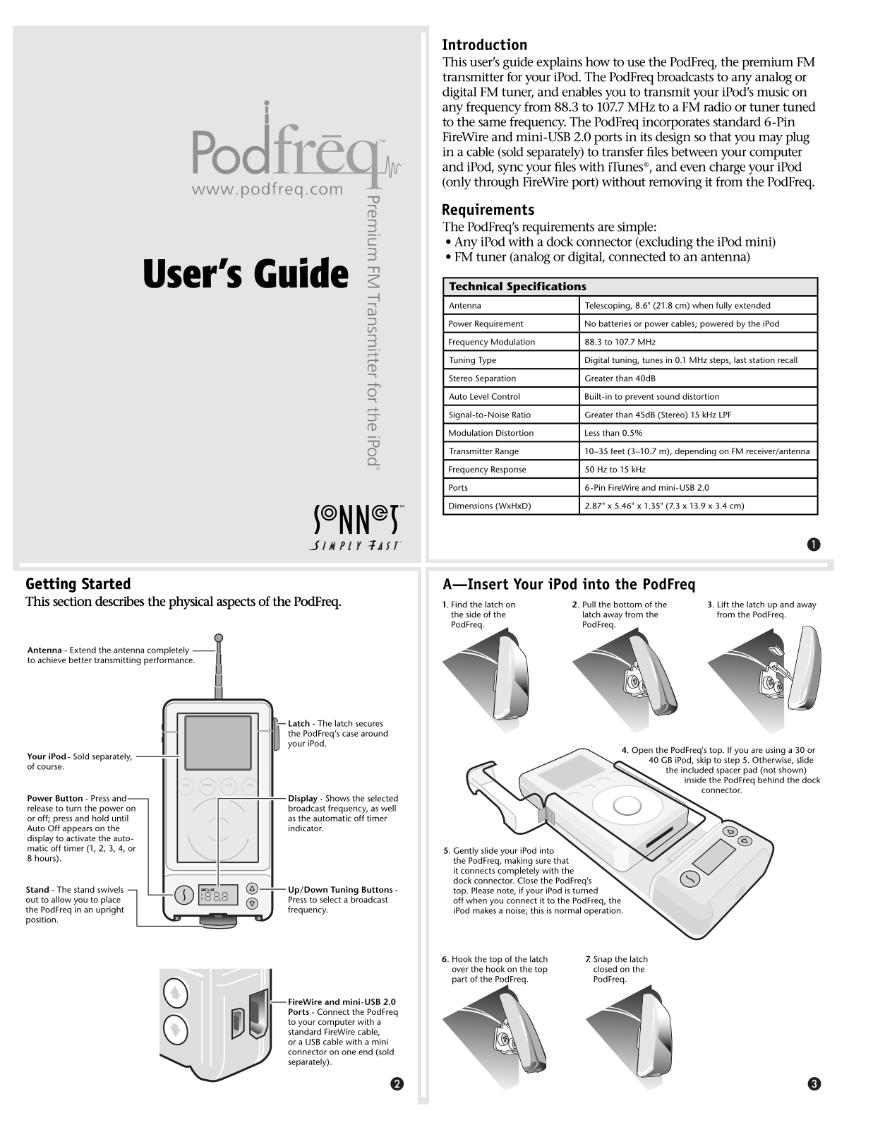 Sangean Electronics 007 User Manual