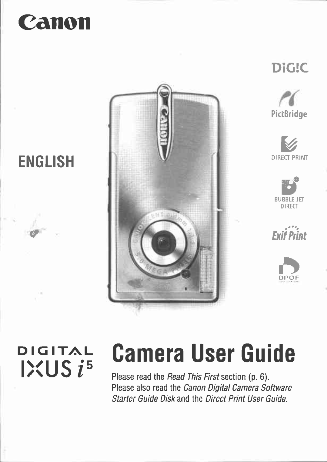 Canon IXUS I5 User Manual