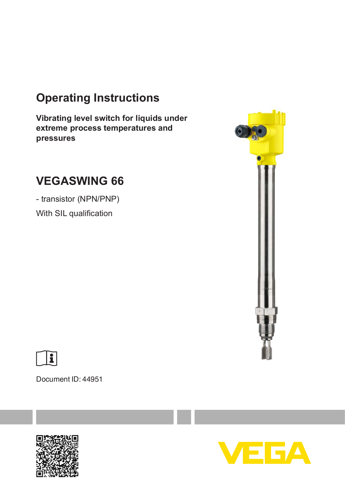 VEGA SWING66 User Manual