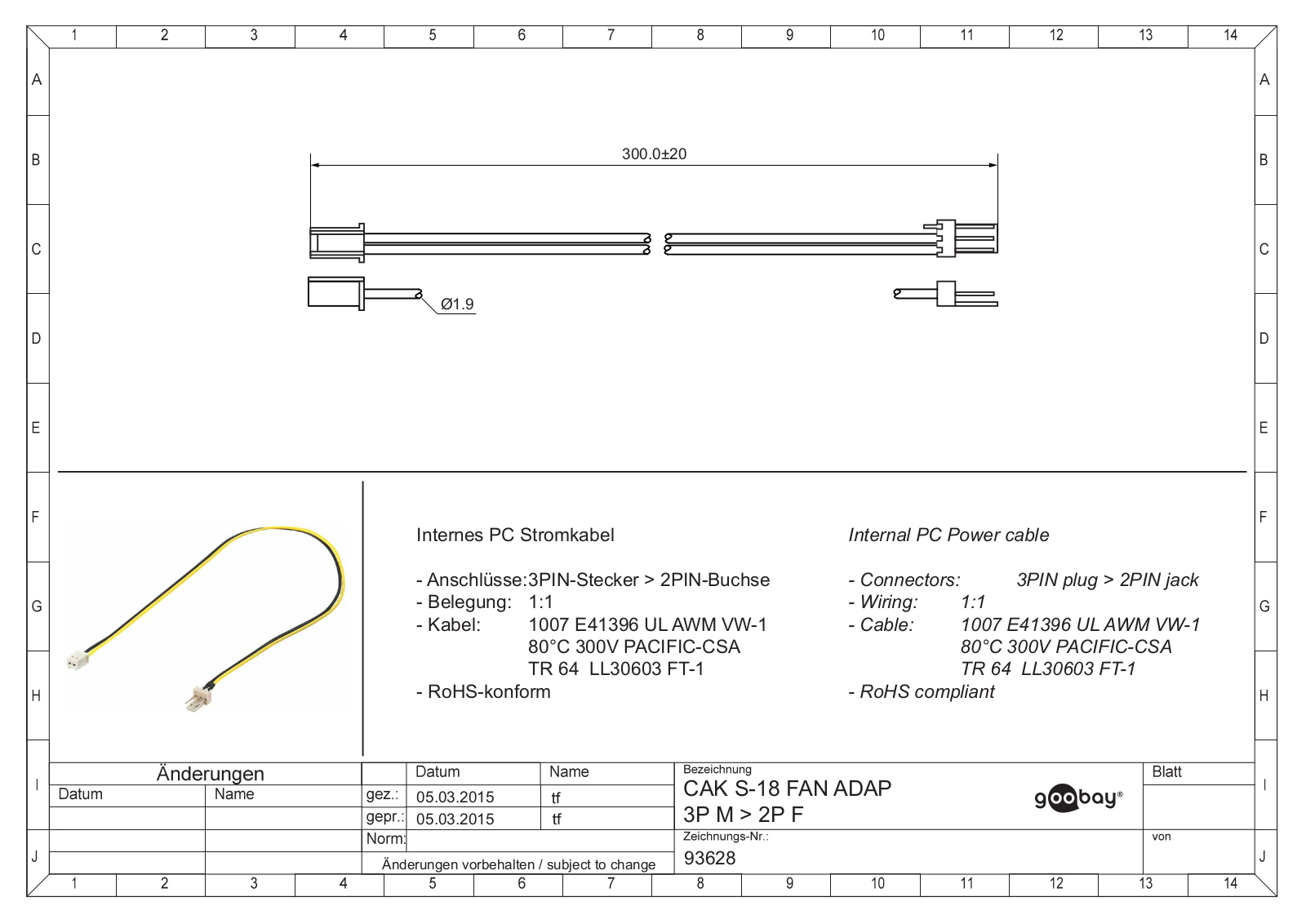 GOOBAY 93628 Datasheet - ManualMachine.com