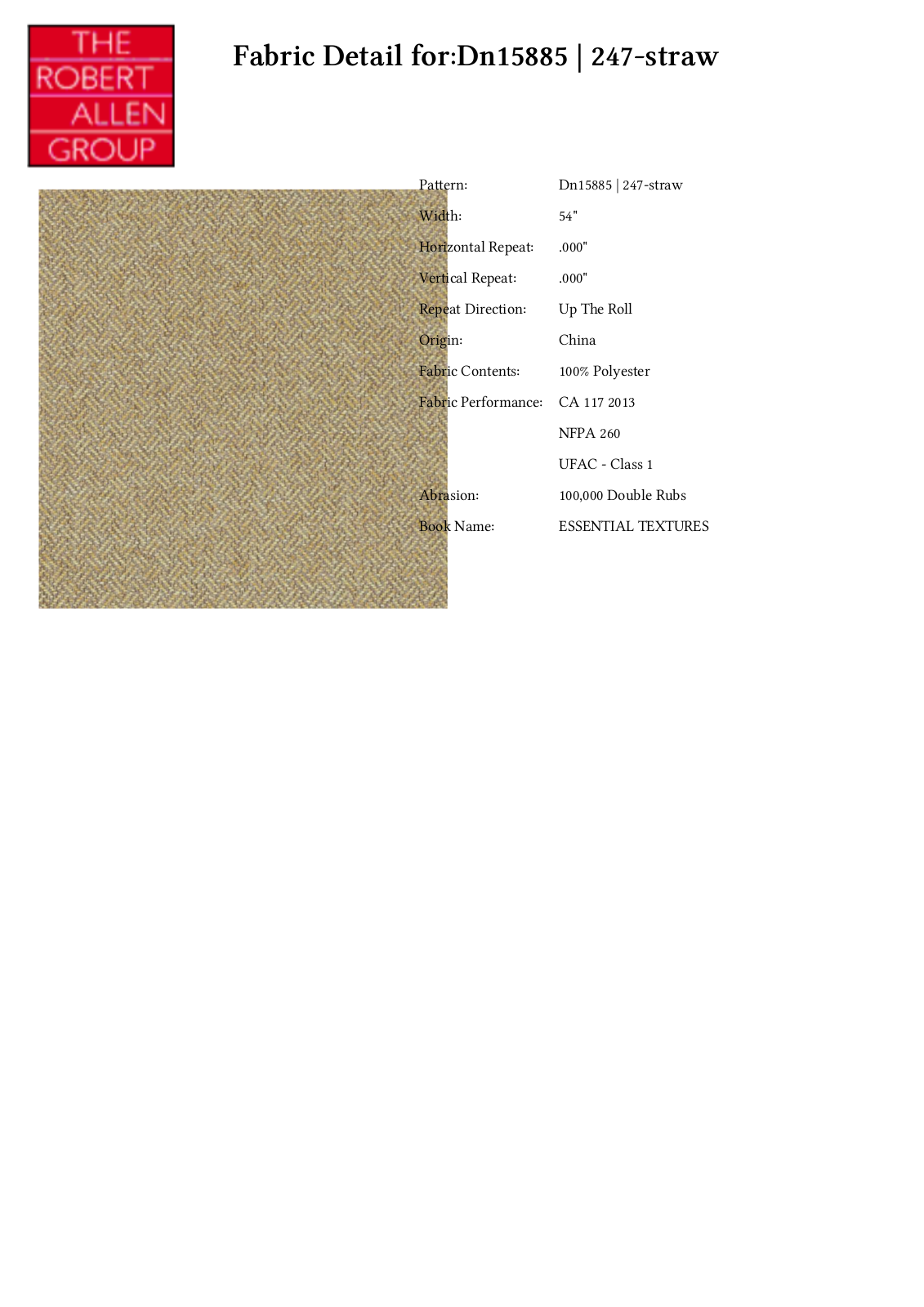 Duralee CRAL7027 Specifications - ManualMachine.com