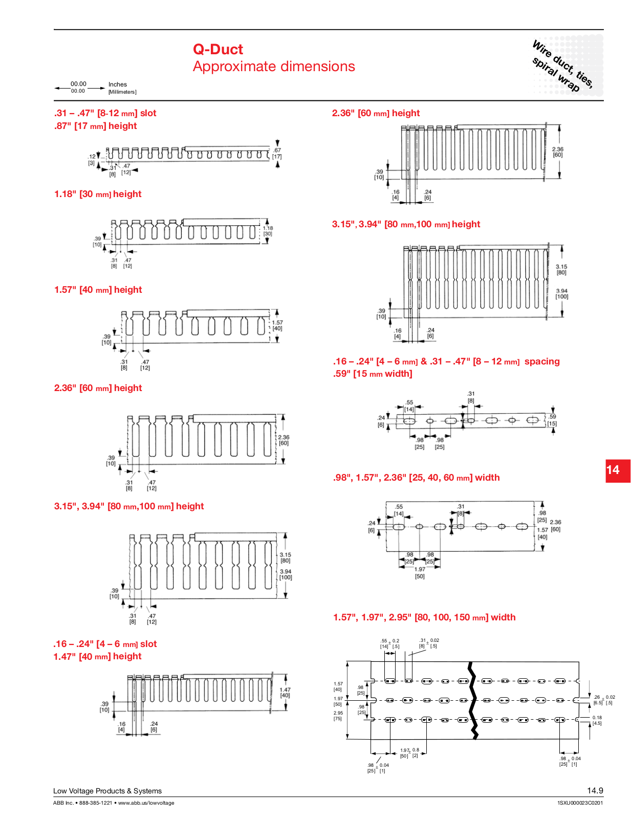 ABB Q-Duct Dimensional Sheet