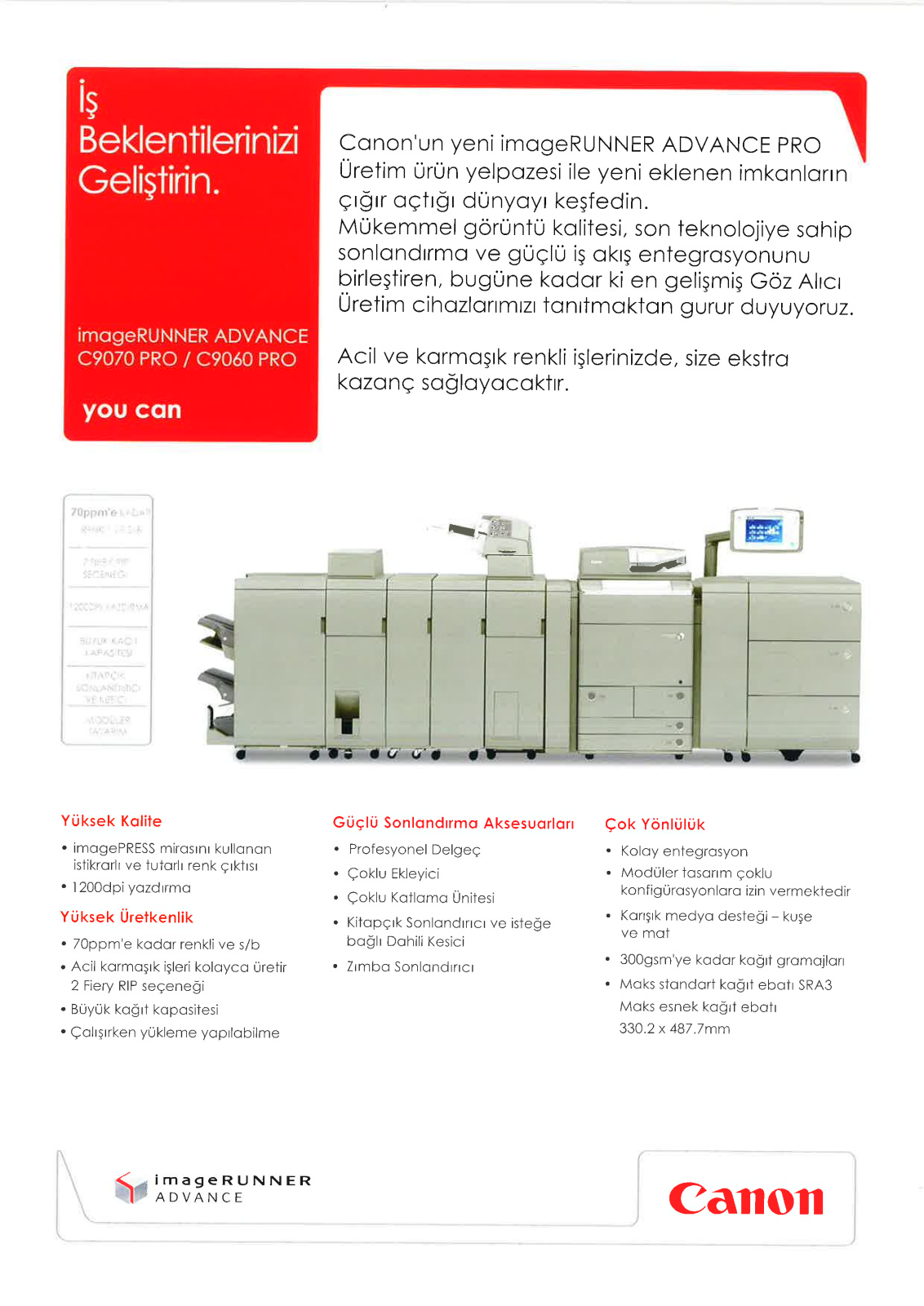 Canon IMAGERUNNER ADVANCE C9070 PRO, IMAGERUNNER ADVANCE C9060 PRO BROCHURE